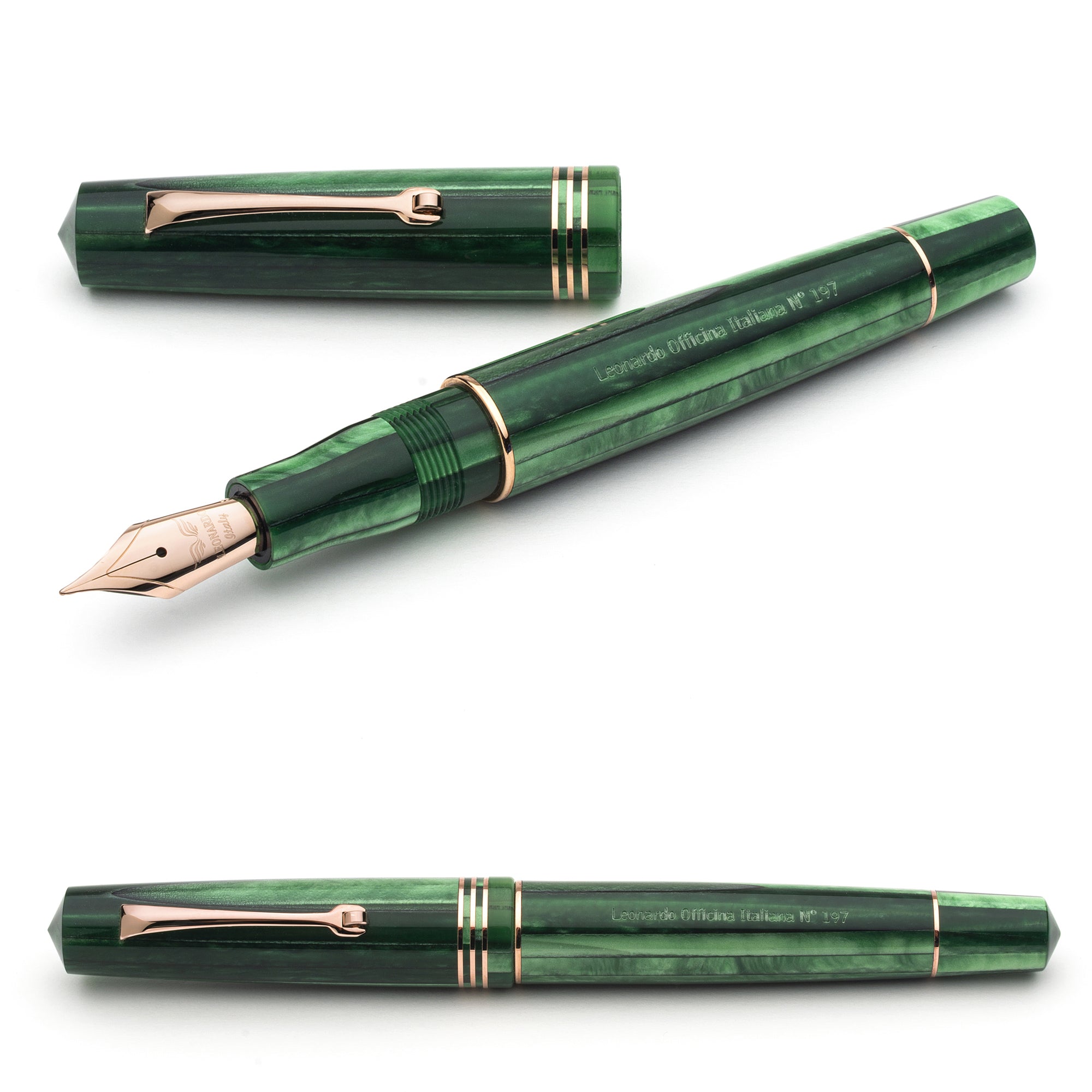 leonardo-officina-italiana-momento-zero-green-alga-stilografica-pennino-acciaio image 3