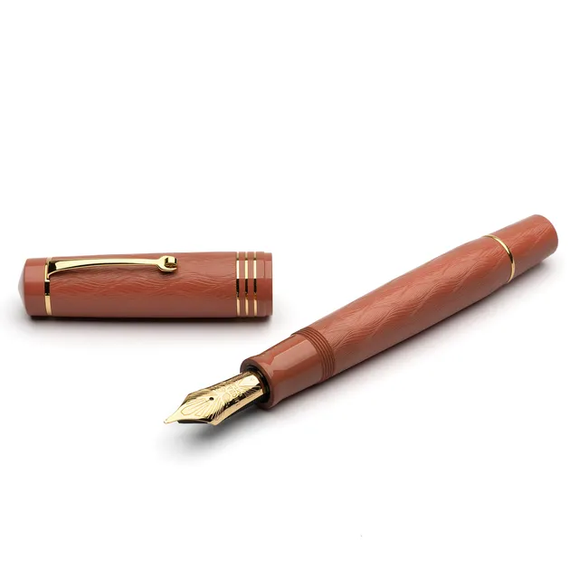leonardo-officina-italiana-audace-art-nouveau-salmon-penna-stilografica-pennino- image 1