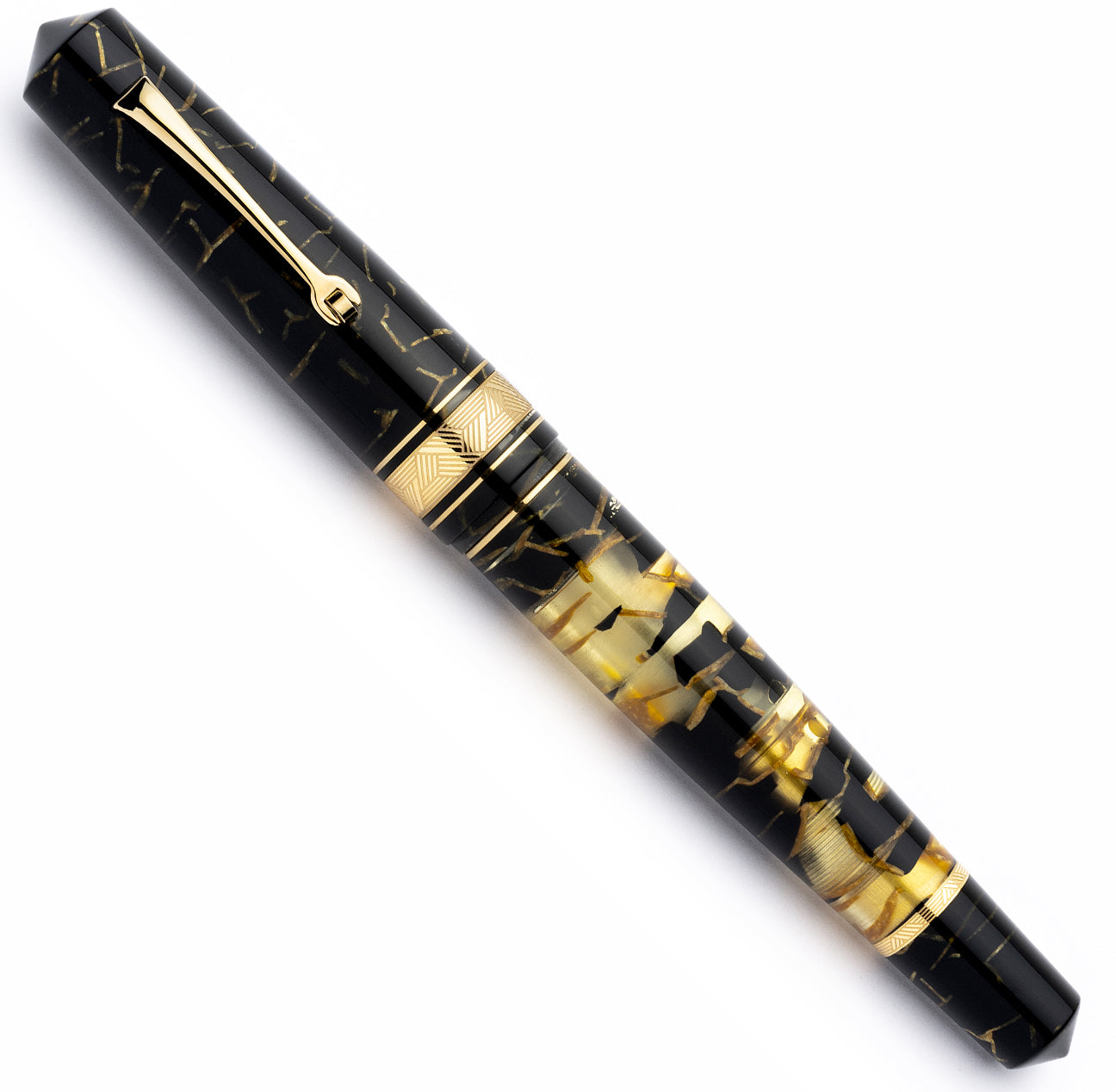 leonardo-officina-italiana-momento-zero-grande-celluloide-nero-oro-lucens-stilog image 2