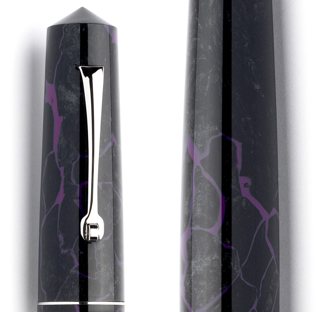 leonardo-officina-italiana-momento-zero-grande-penna-stilografica-celluloide-gri image 4