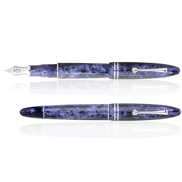 leonardo-officina-italiana-furore-grande-viola-penna-stilografica-pennino-oro-14 image 1
