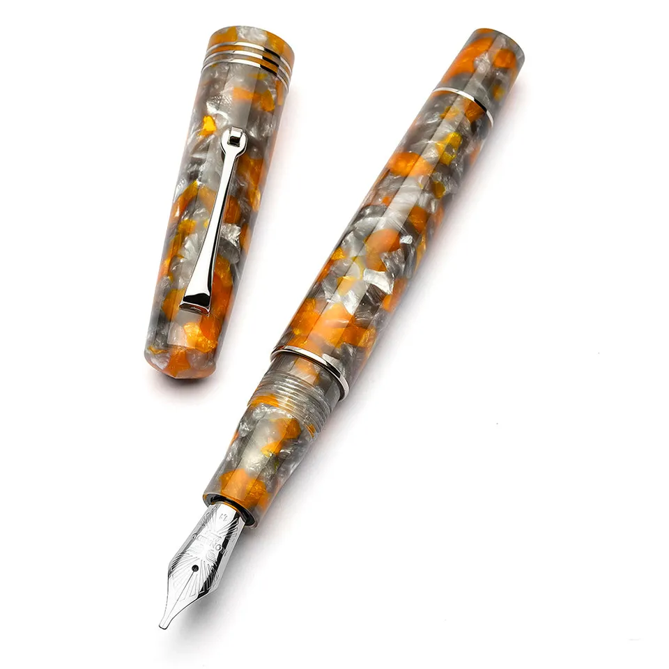 leonardo-officina-italiana-momento-zero-lava-cenere-penna-stilografica-pennino-a image 1