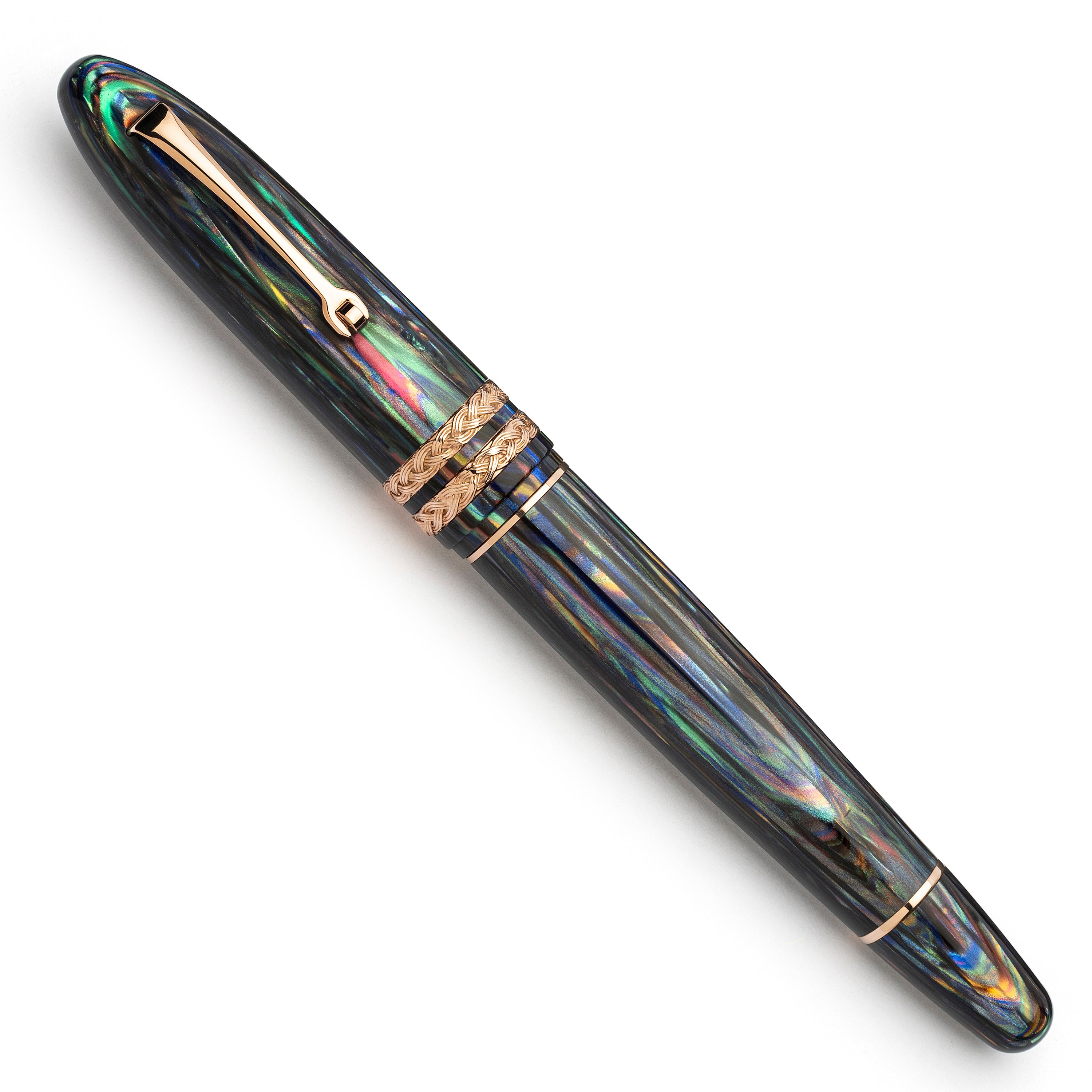 leonardo-officina-italiana-leonarco-cigar-shell-mother-pearl-penna-stilografica- image 3