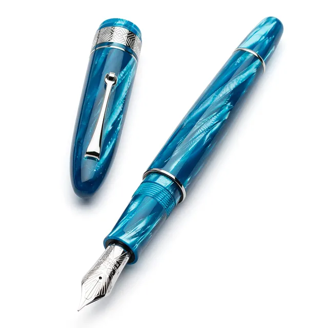 leonardo-officina-italiana-cigar-blue-mediterranean-celluloide-stilografica-le-1 image 1