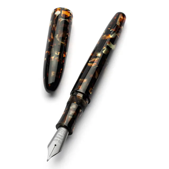 leonardo-officina-italiana-sigaro-acetato-minimalista-penna-stilografica-pennino image 1