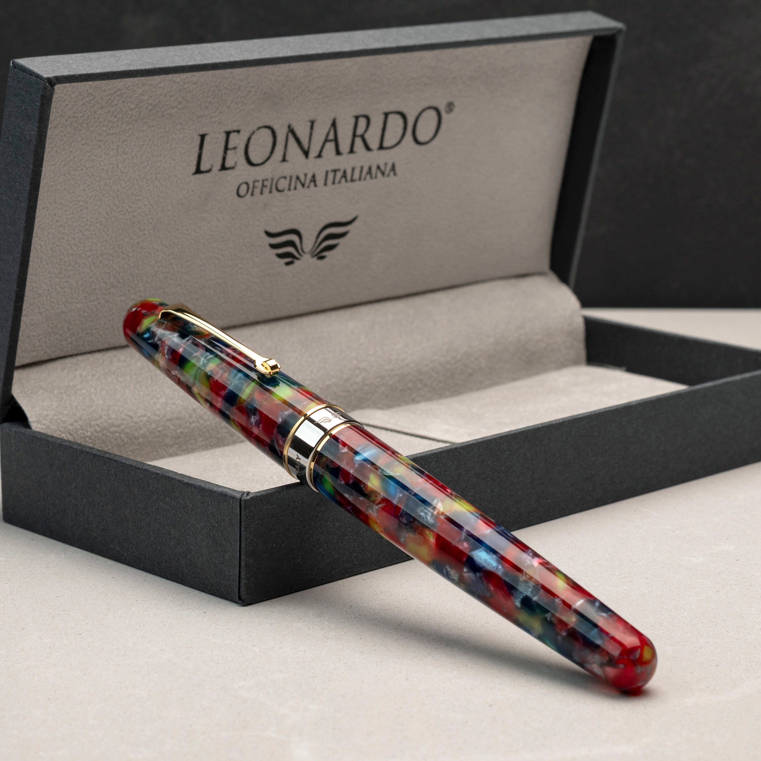 leonardo-officina-italiana-virtuosa-cristallo-penna-stilografica-con-pennino-in- image 1