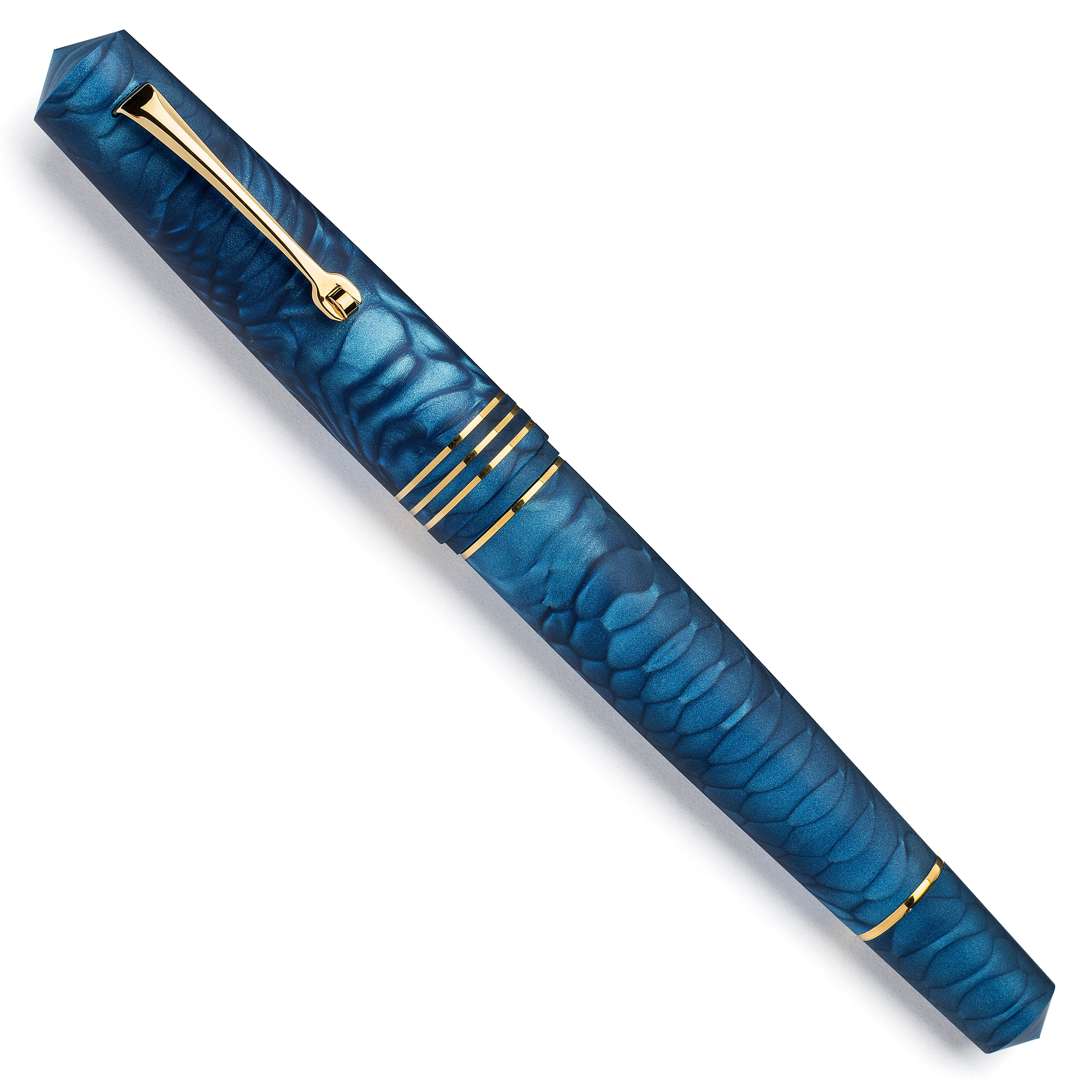 leonardo-officina-italiana-momento-zero-grande-juma-drago-pelle-blu-penna-stilog image 2