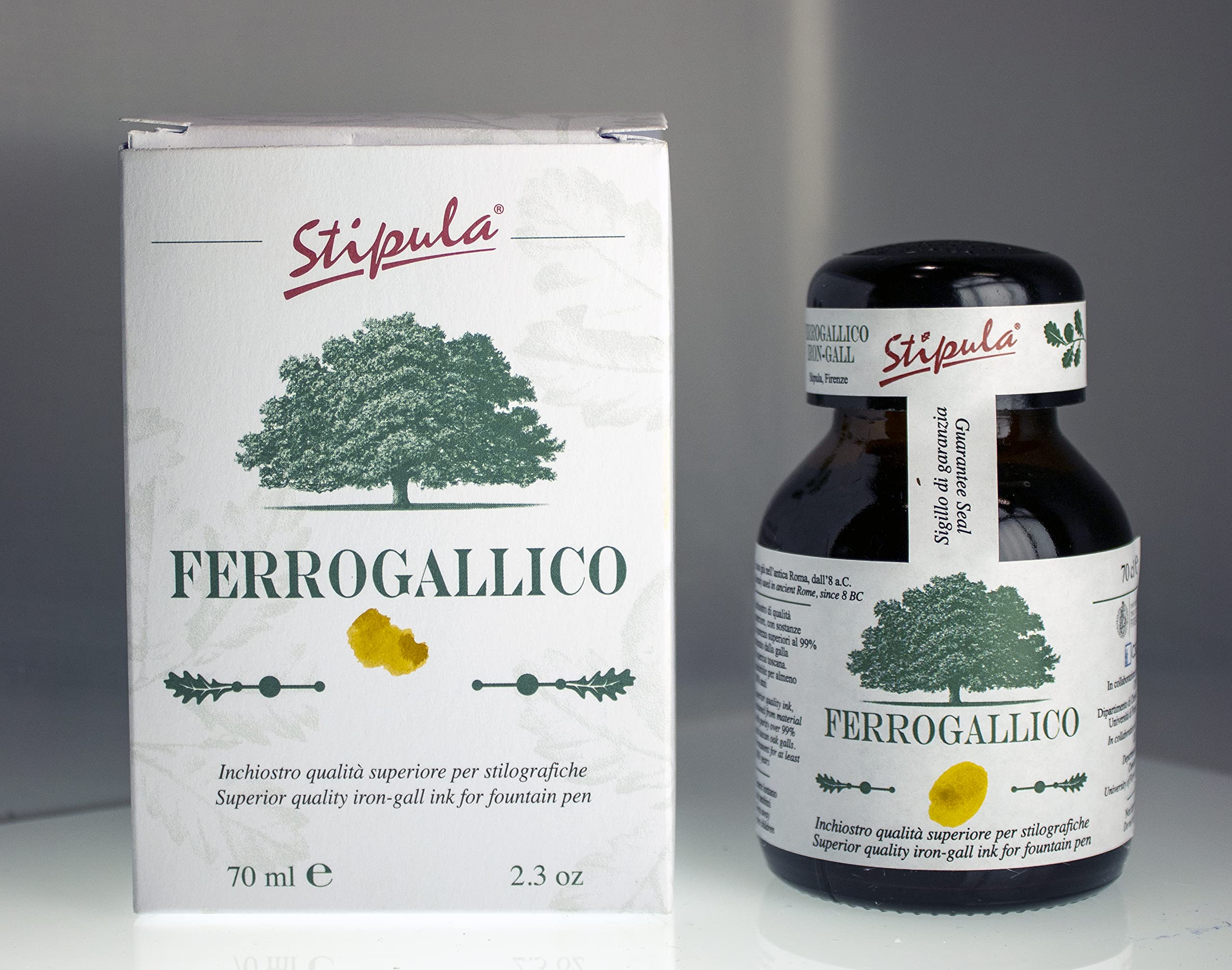 stipula-ferrogallico-inchiostro-per-penna-stilografica-70ml-verde-quercia image 1