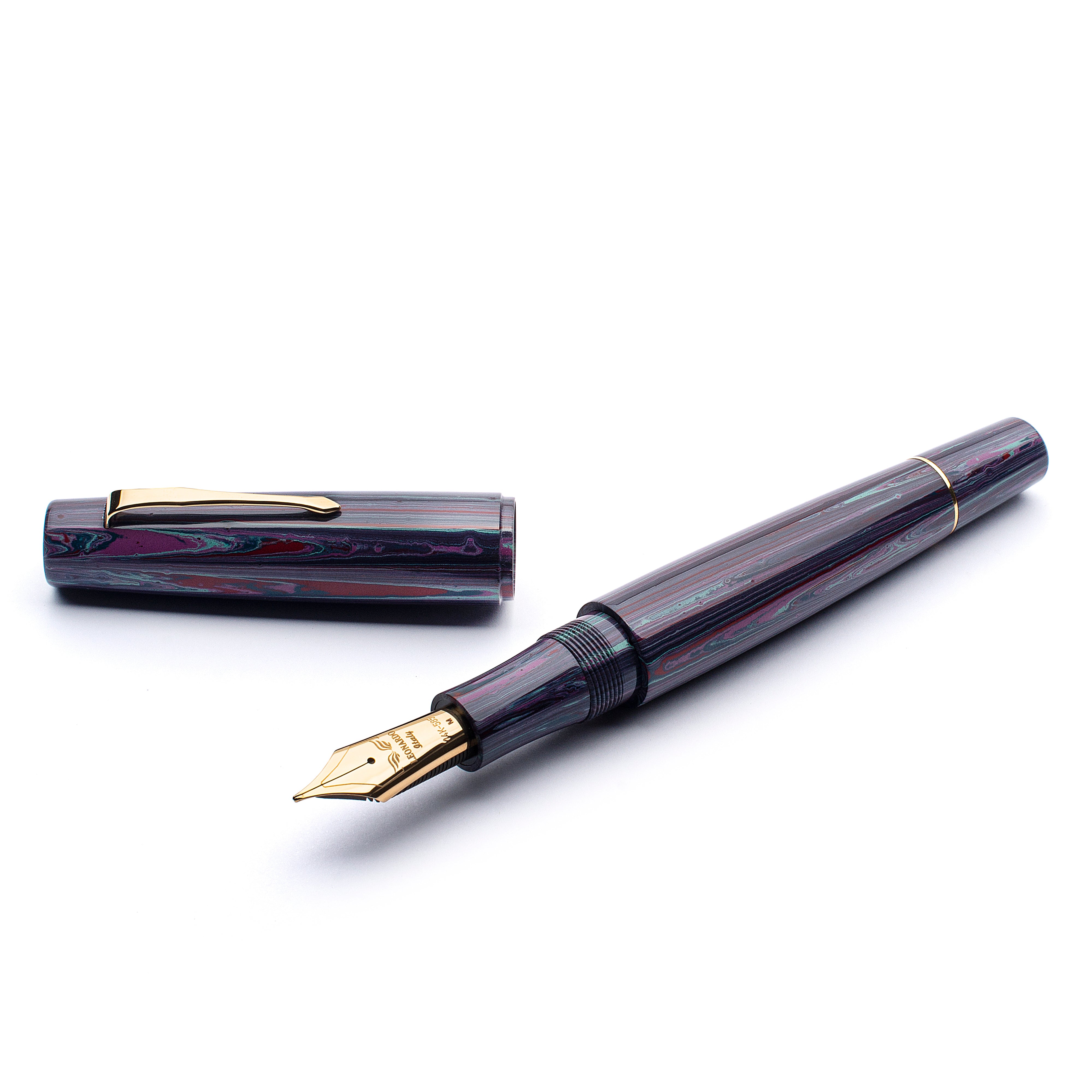 leonardo-officina-italiana-essenza-etna-ebanite-penna-stilografica-pennino-oro-8 image 1
