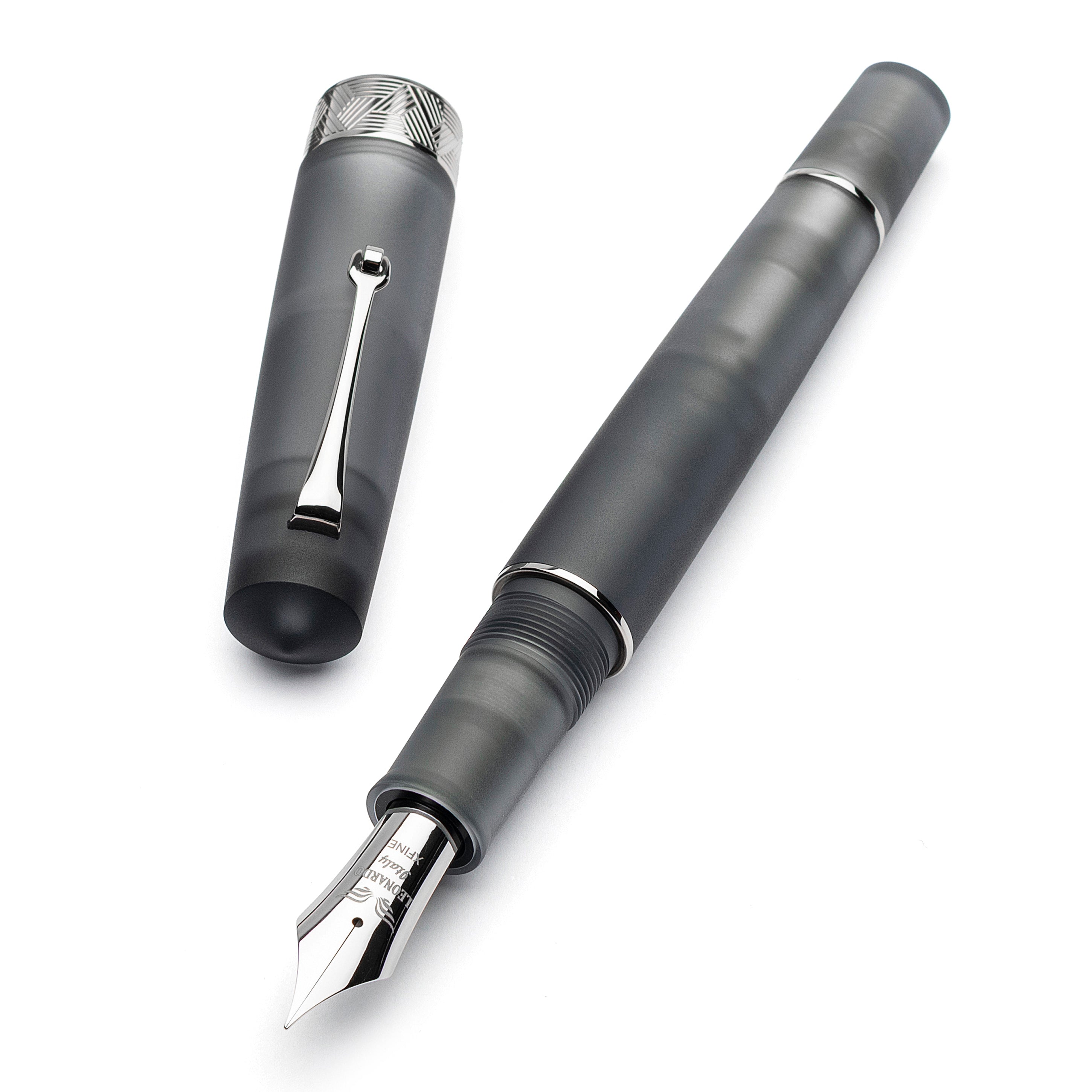 leonardo-officina-italiana-pura-grey-nuova-edizione-penna-stilografica-pennino-i image 2