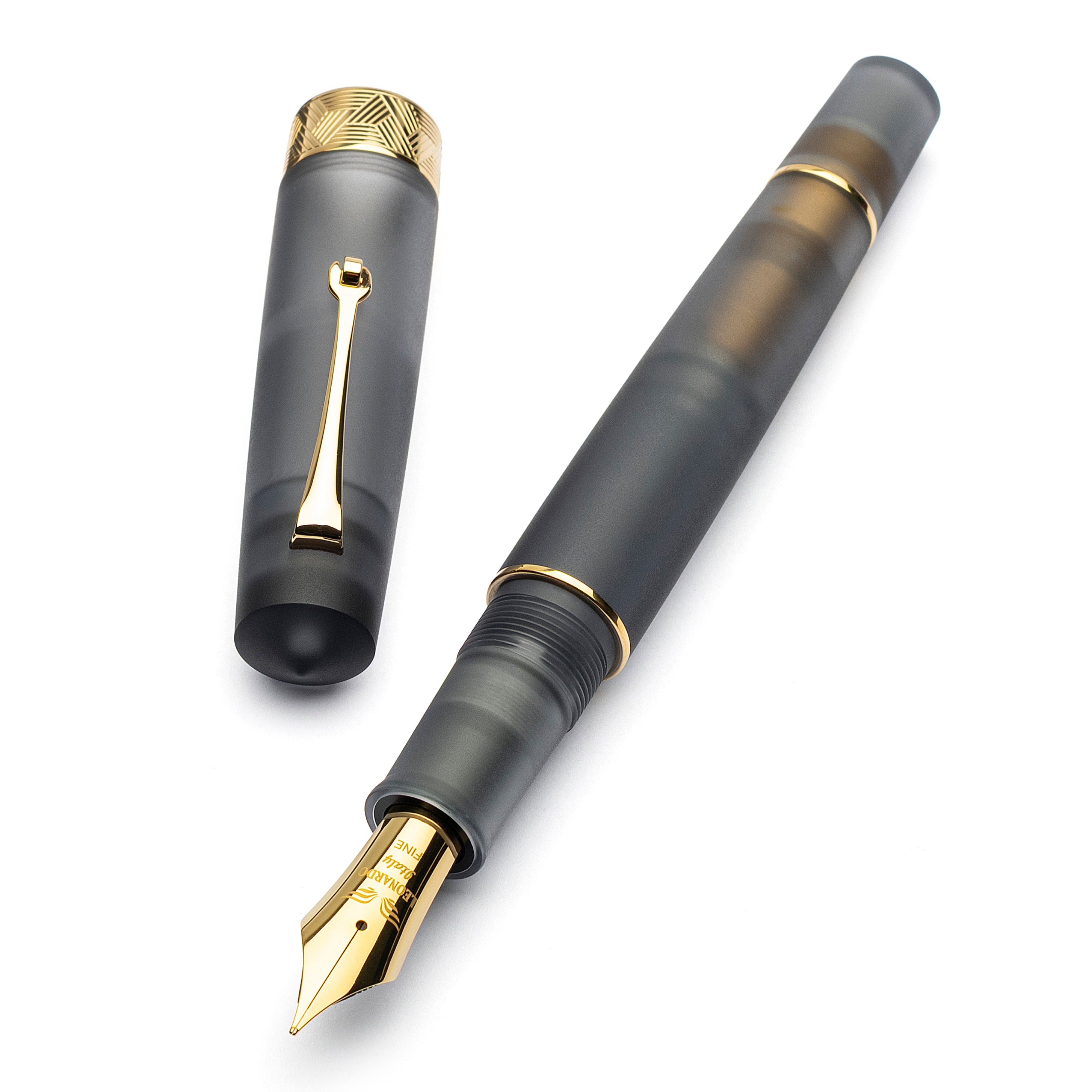 leonardo-officina-italiana-pura-grey-nuova-edizione-penna-stilografica-pennino-i image 1