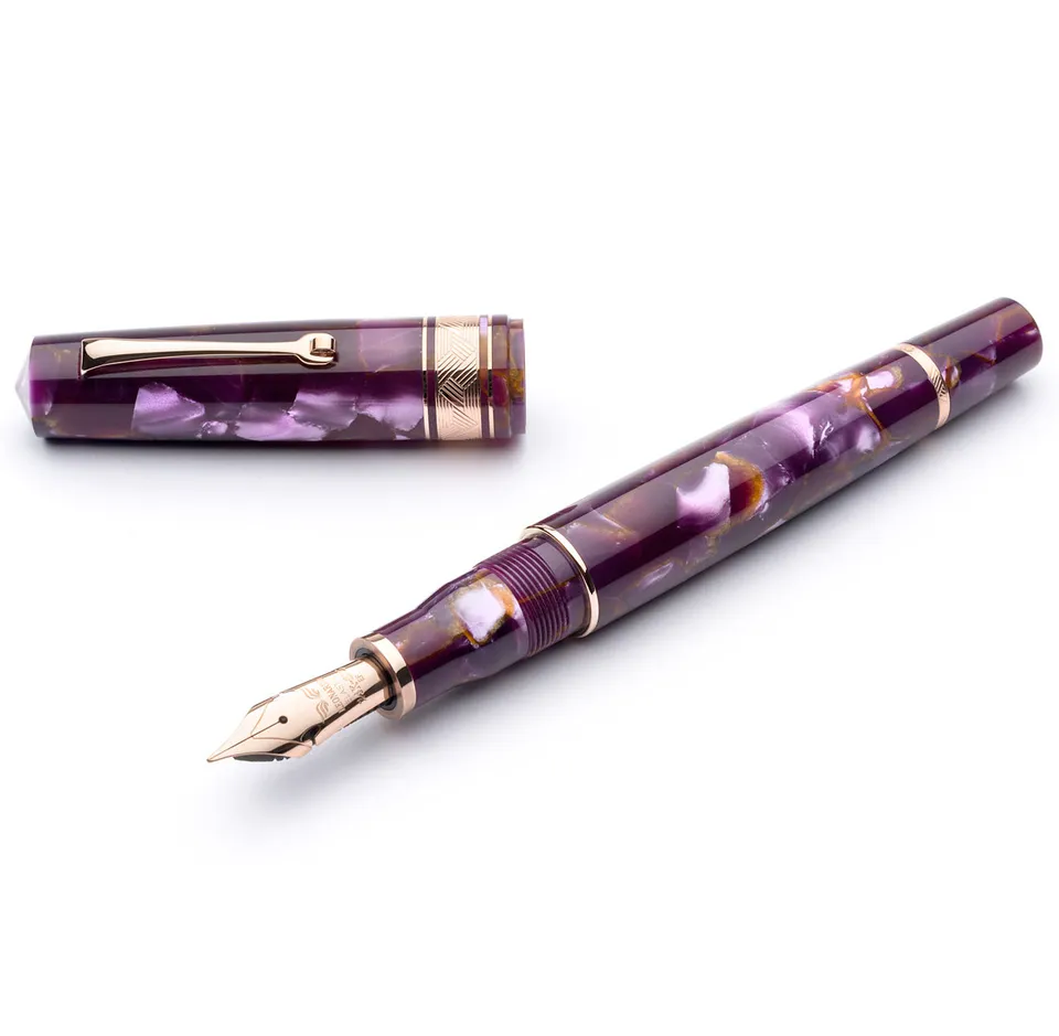 leonardo-officina-italiana-momento-zero-grande-celluloide-marmorizzato-viola-sti image 1
