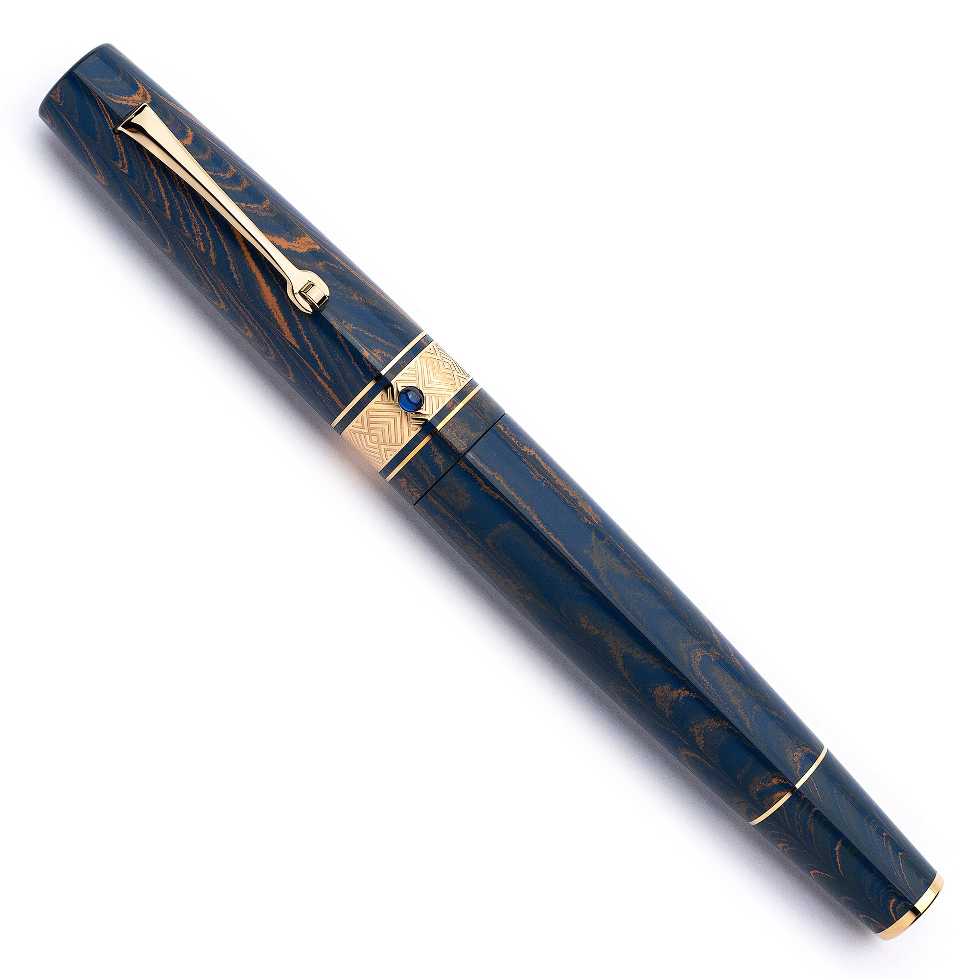 leonardo-officina-italiana-supernova-ebanite-blue-moon-penna-stilografica-finitu image 2