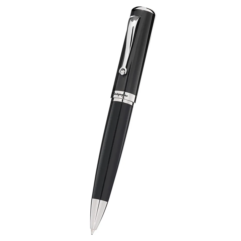 montegrappa-firma-sfera-ballpoint-nero-in-acciaio-e-resina image 1
