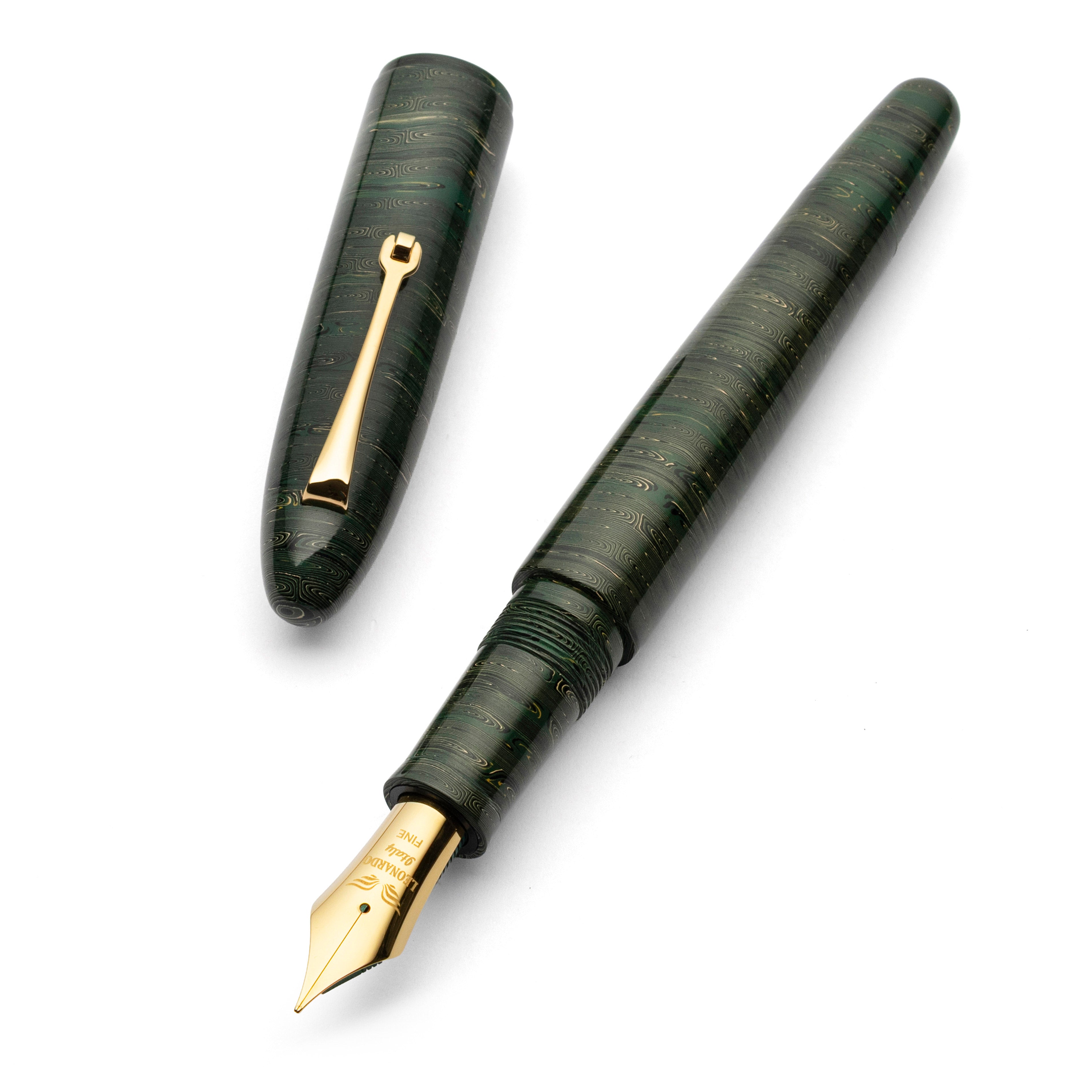 leonardo-officina-italiana-momento-zero-grande-cigar-penna-stilografica-in-ebani image 1