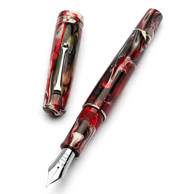 leonardo-officina-italiana-momento-zero-grande-cherry-koi-j-brooks-stilografica- image 1