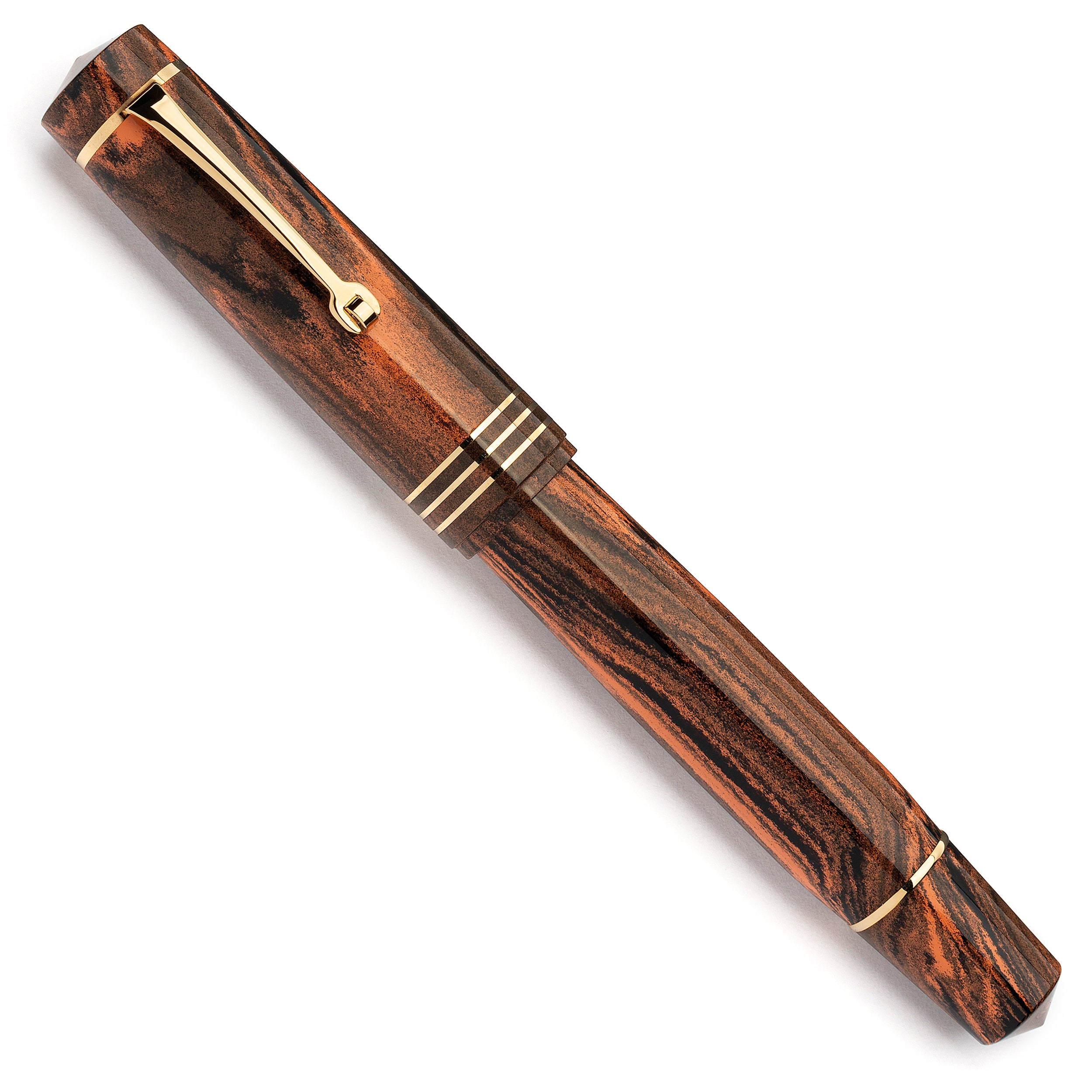 leonardo-officina-italiana-audace-penna-stilografica-flame-ebanite-finiture-arge image 2