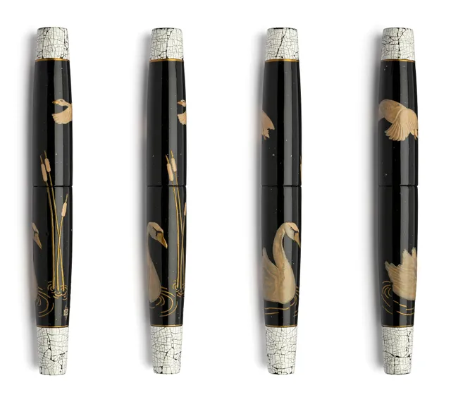 leonardo-officina-italiana-essenza-swan-maki-e-2026-8-penna-stilografica-ebanite image 1