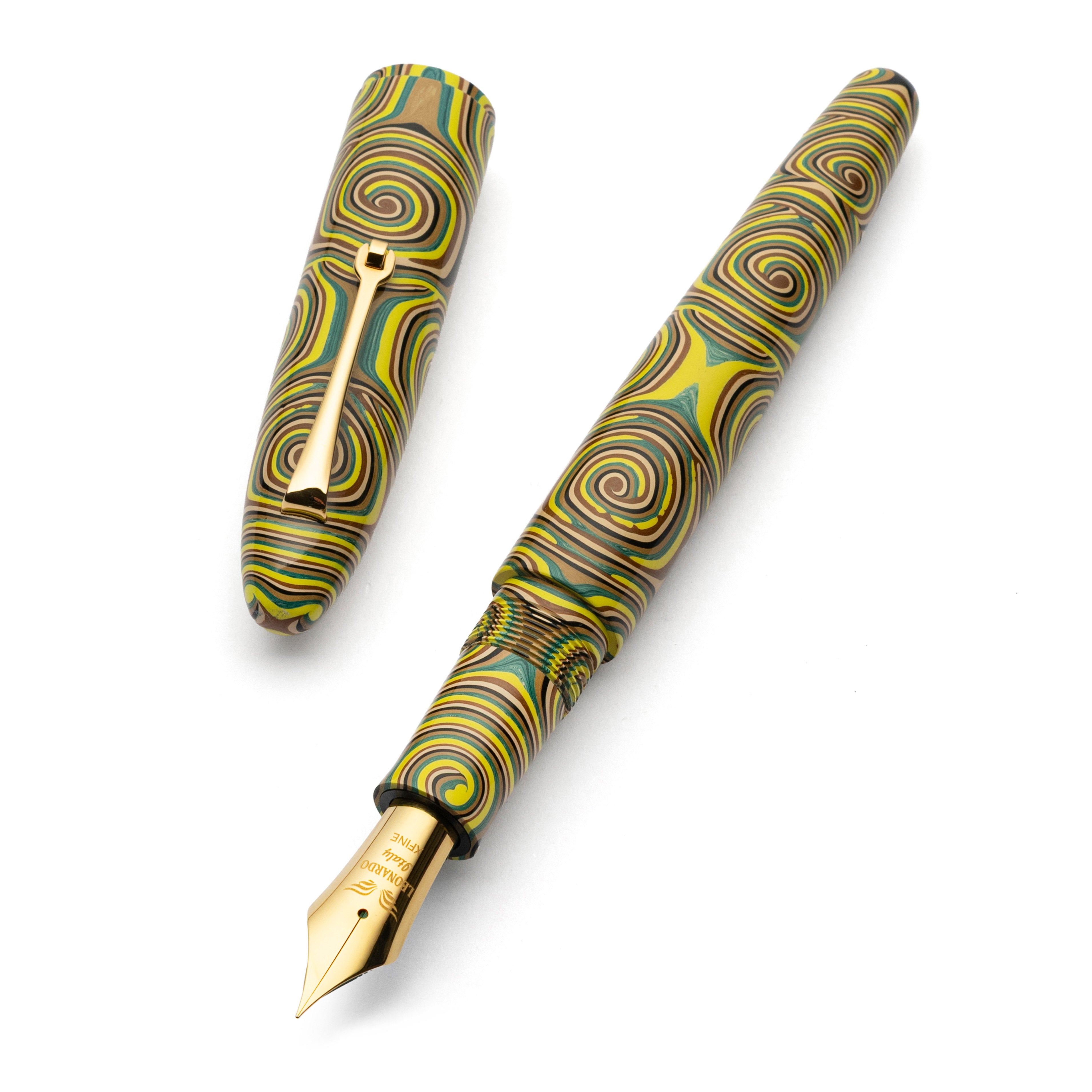 leonardo-officina-italiana-cigar-momento-zero-ebanite-oblio-finiture-oro-penna-s image 1