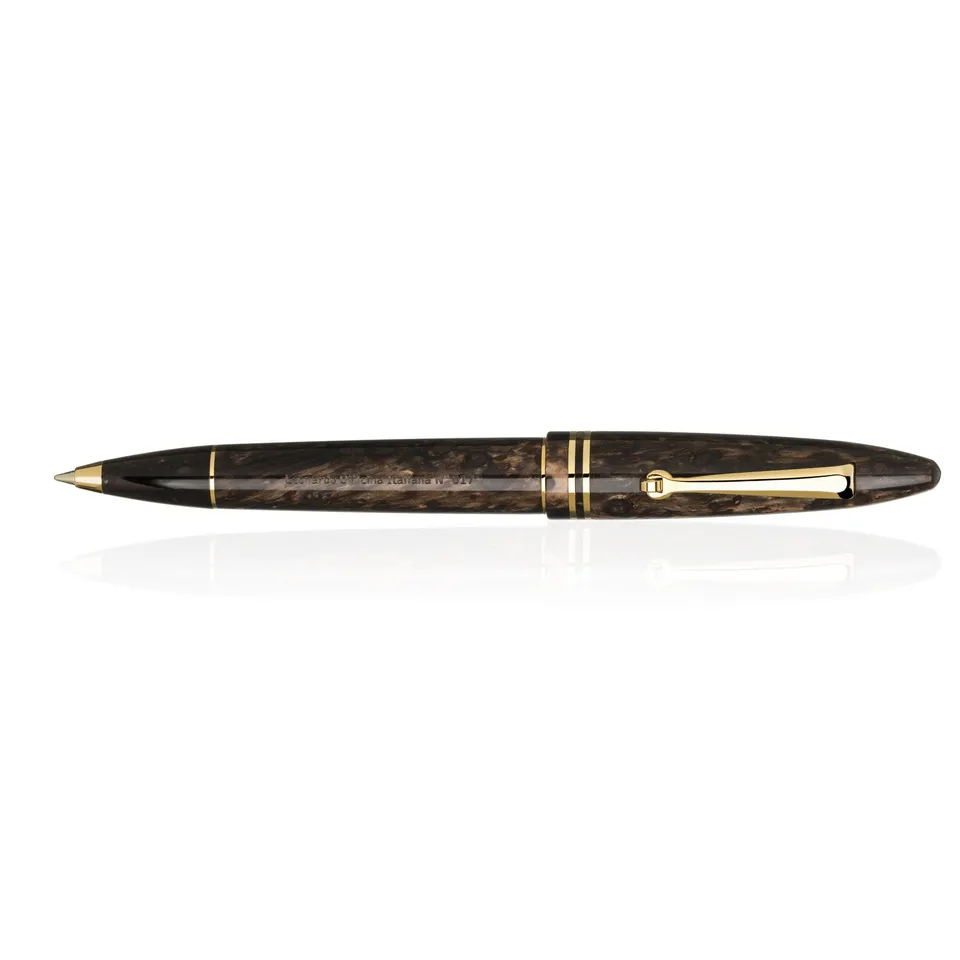 leonardo-officina-italiana-furore-bronzo-penna-a-sfera-cartuccia-converter image 1