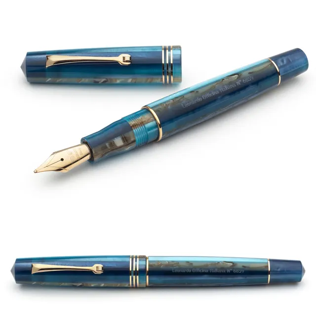 leonardo-officina-italiana-momento-zero-blue-hawaii-penna-stilografica-pennino-i image 1