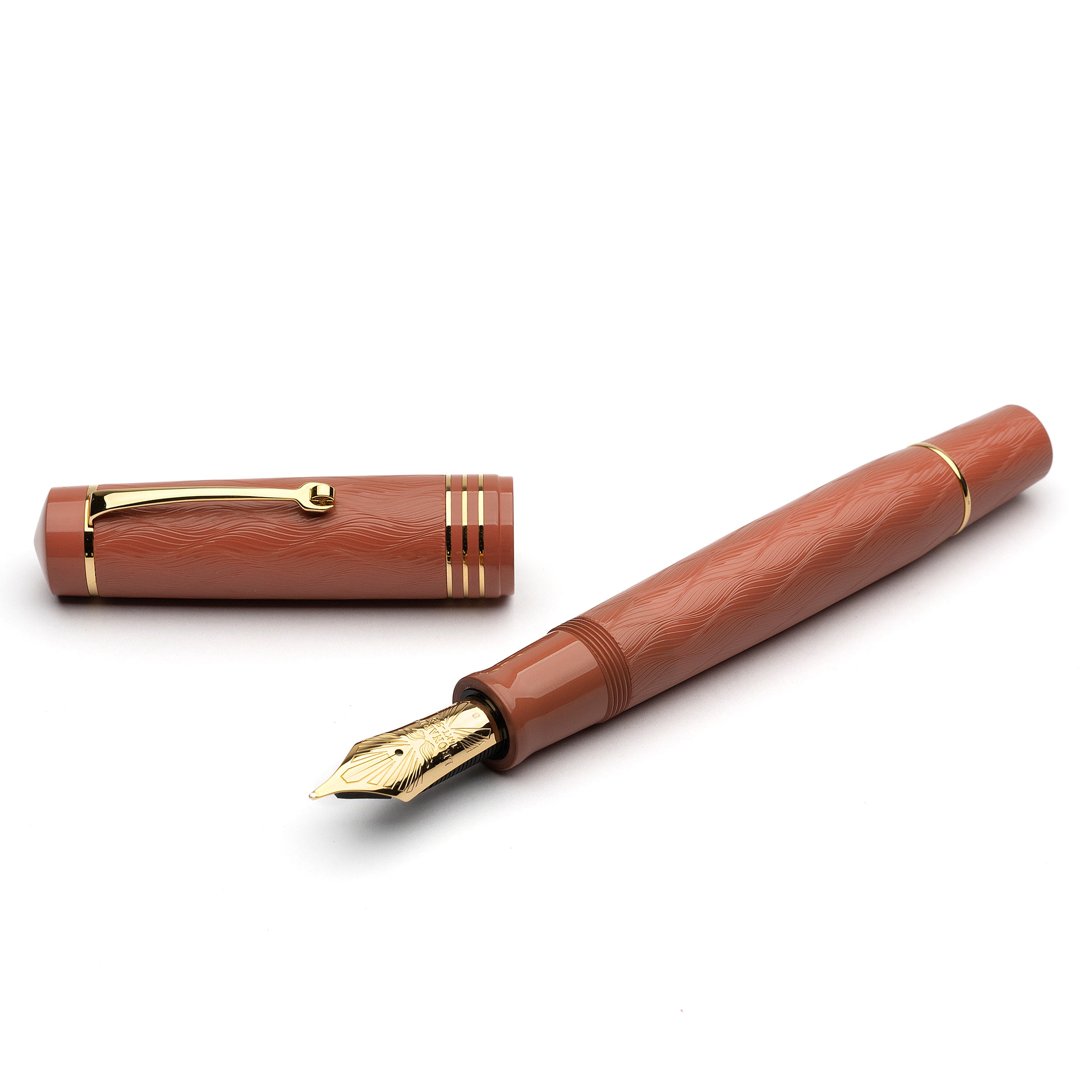 leonardo-officina-italiana-audace-art-nouveau-salmon-penna-stilografica-pennino- image 1