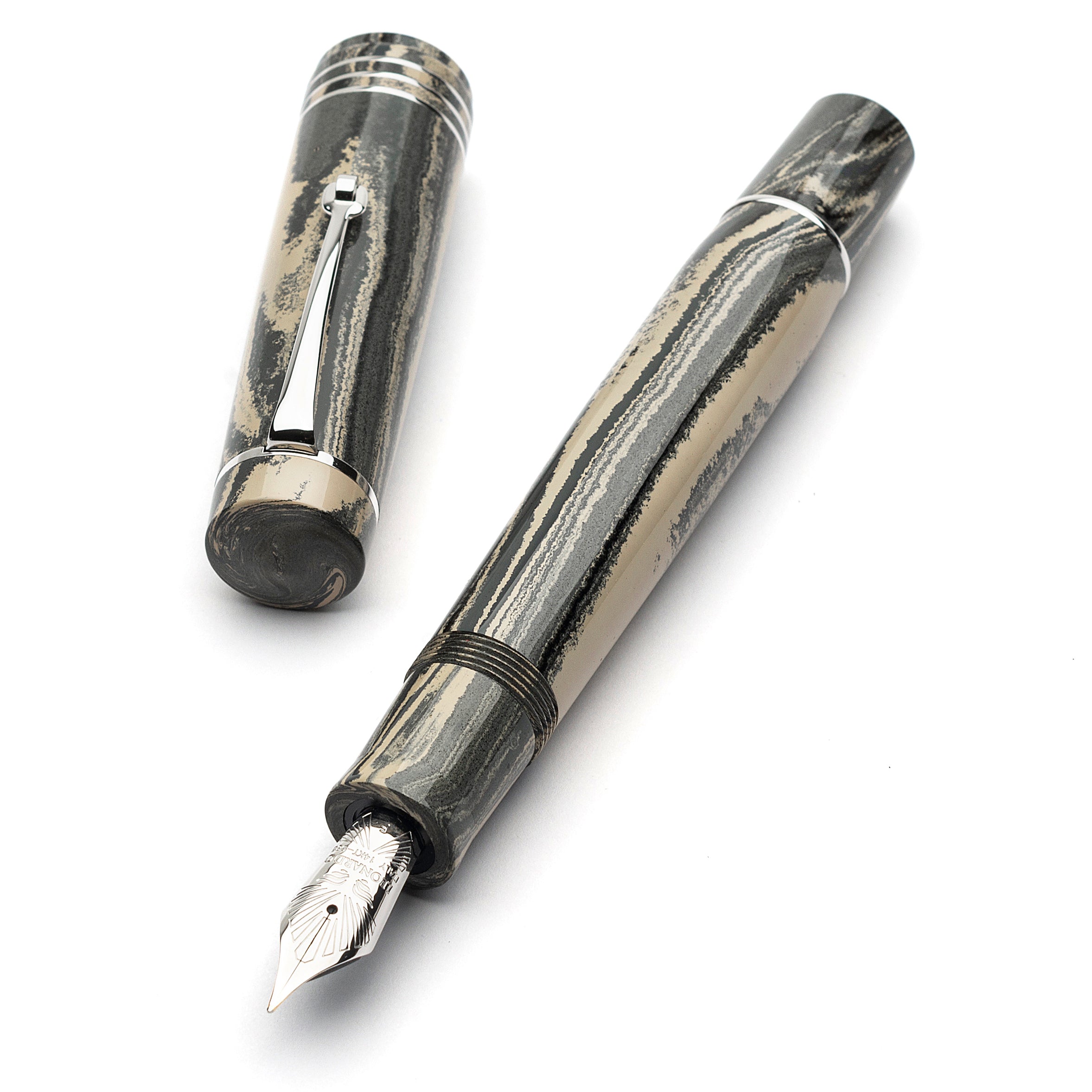 leonardo-officina-italiana-audace-sand-ebanite-penna-stilografica-pennino-nagaha image 1