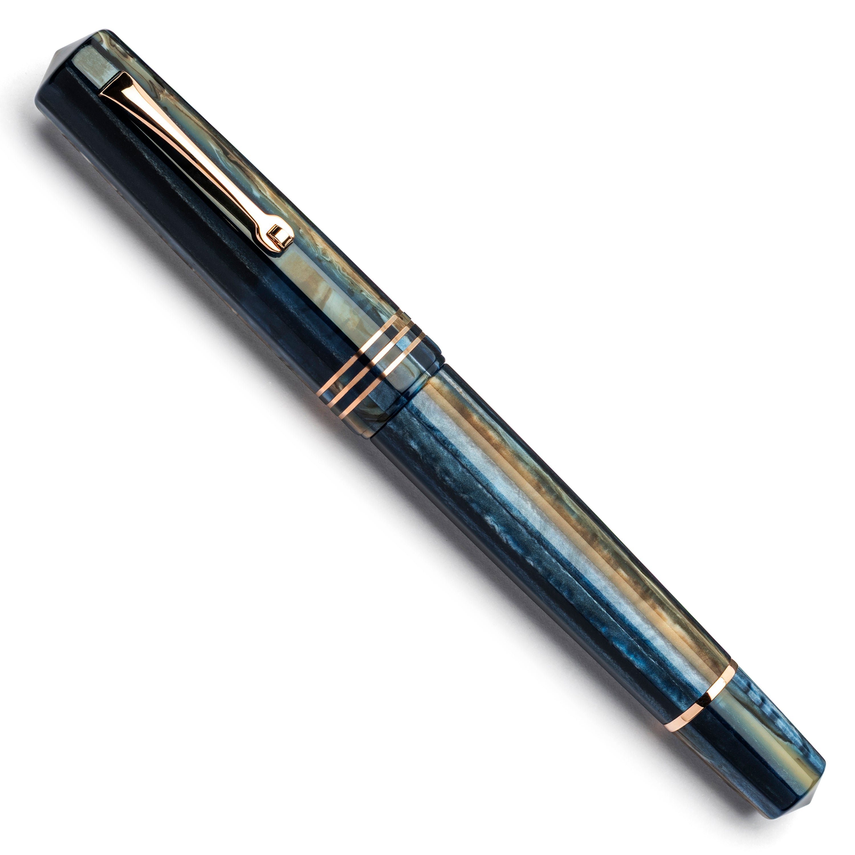 leonardo-officina-italiana-dodici-dark-hawaii-penna-stilografica-pennino-titanio image 2