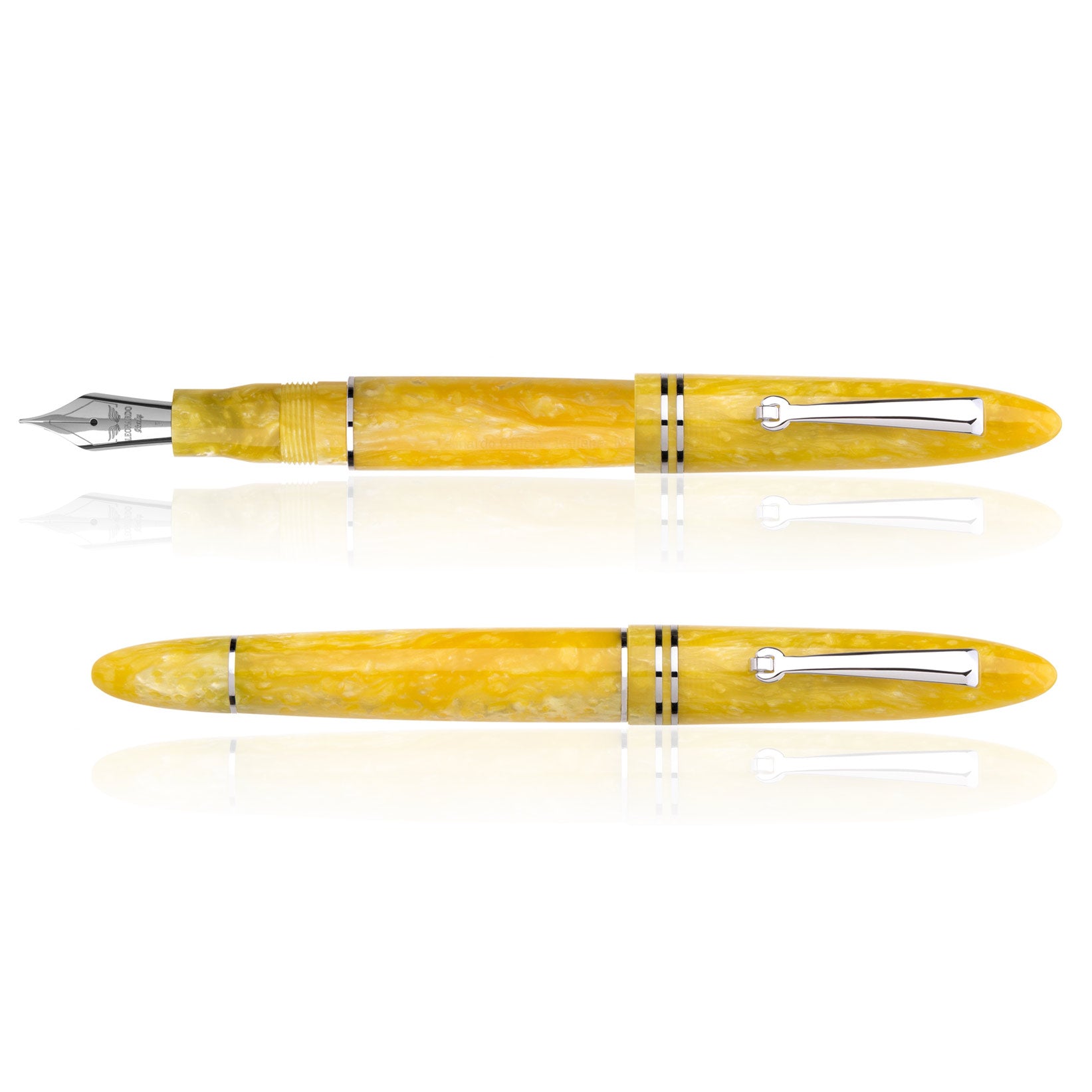 leonardo-officina-italiana-furore-giallo-sole-penna-stilografica-pennino-oro-14k image 2