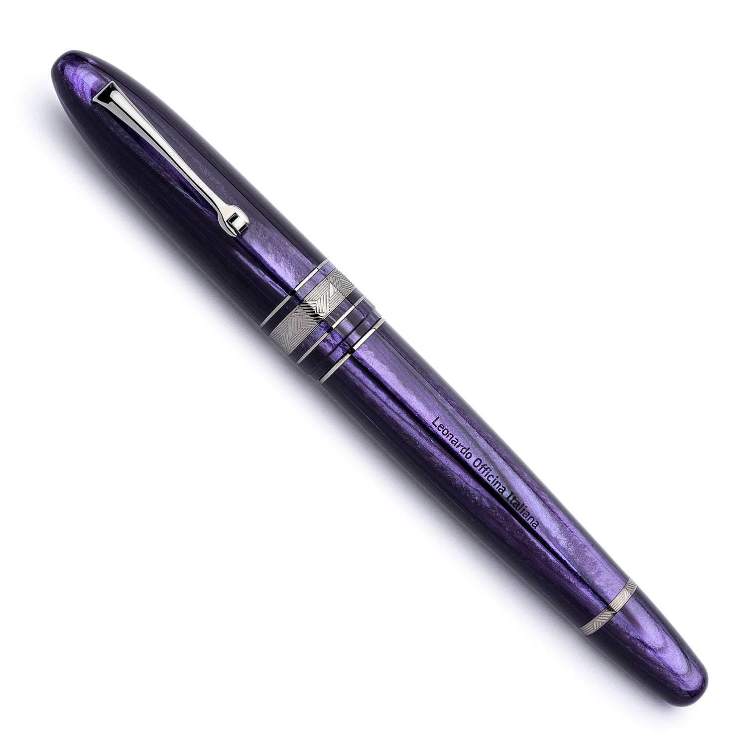leonardo-officina-italiana-momento-zero-viola-celluloide-ruthenio-stilografica-o image 2