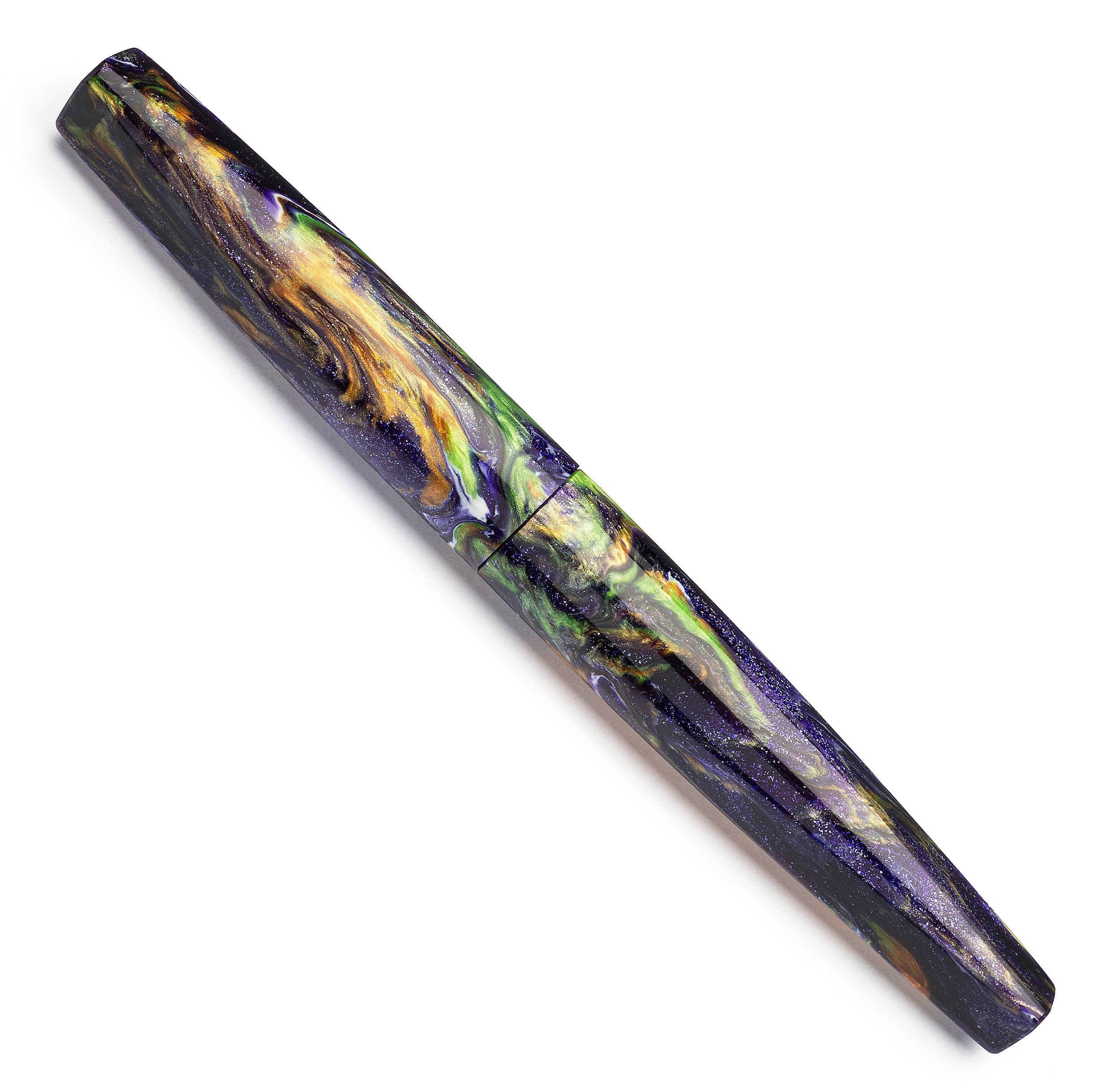 leonardo-officina-italiana-essenza-poliedrica-purple-green-bob-dupras-stilografi image 2