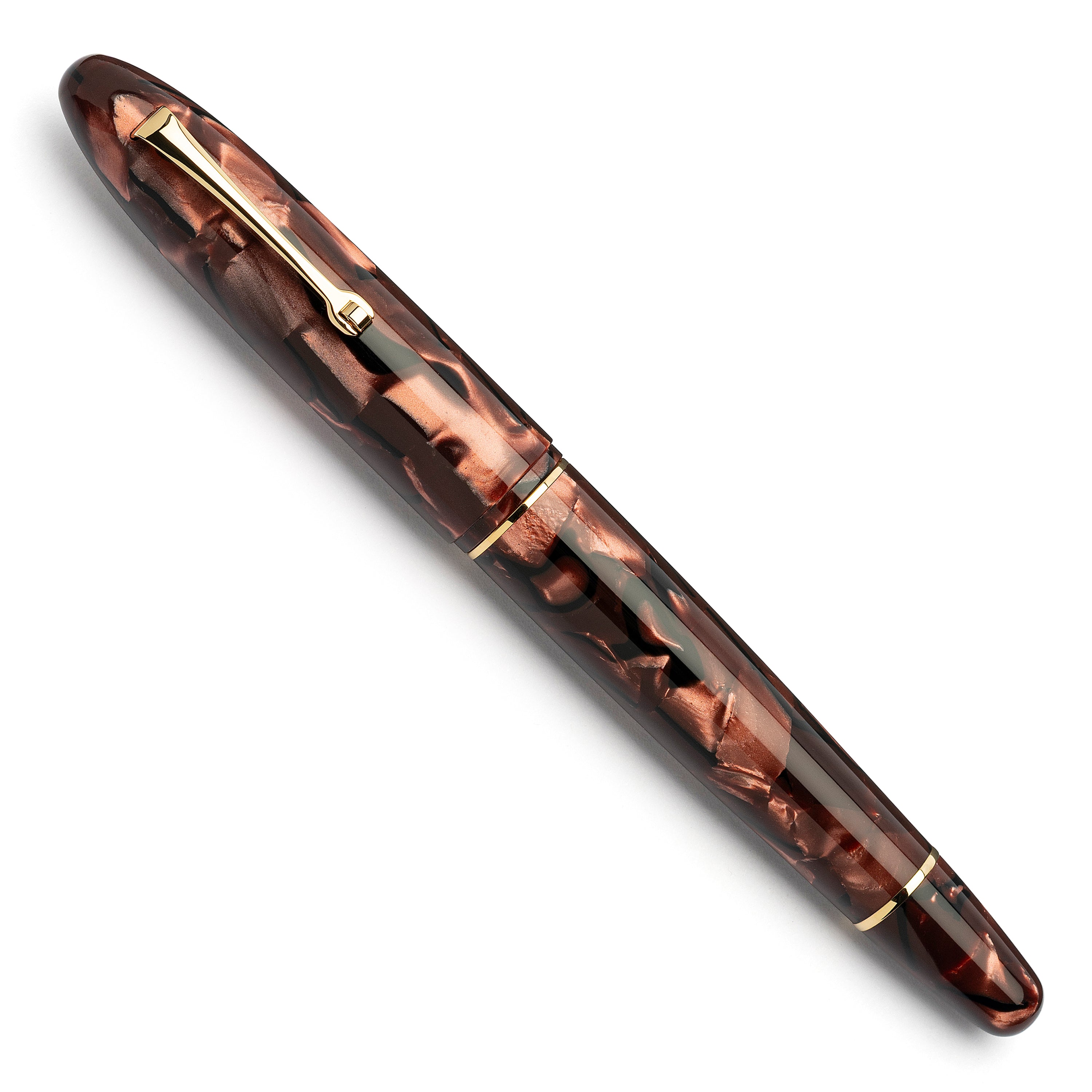 leonardo-officina-italiana-cigar-minimalist-scarlatto-celluloide-pennino-oro-8-l image 2