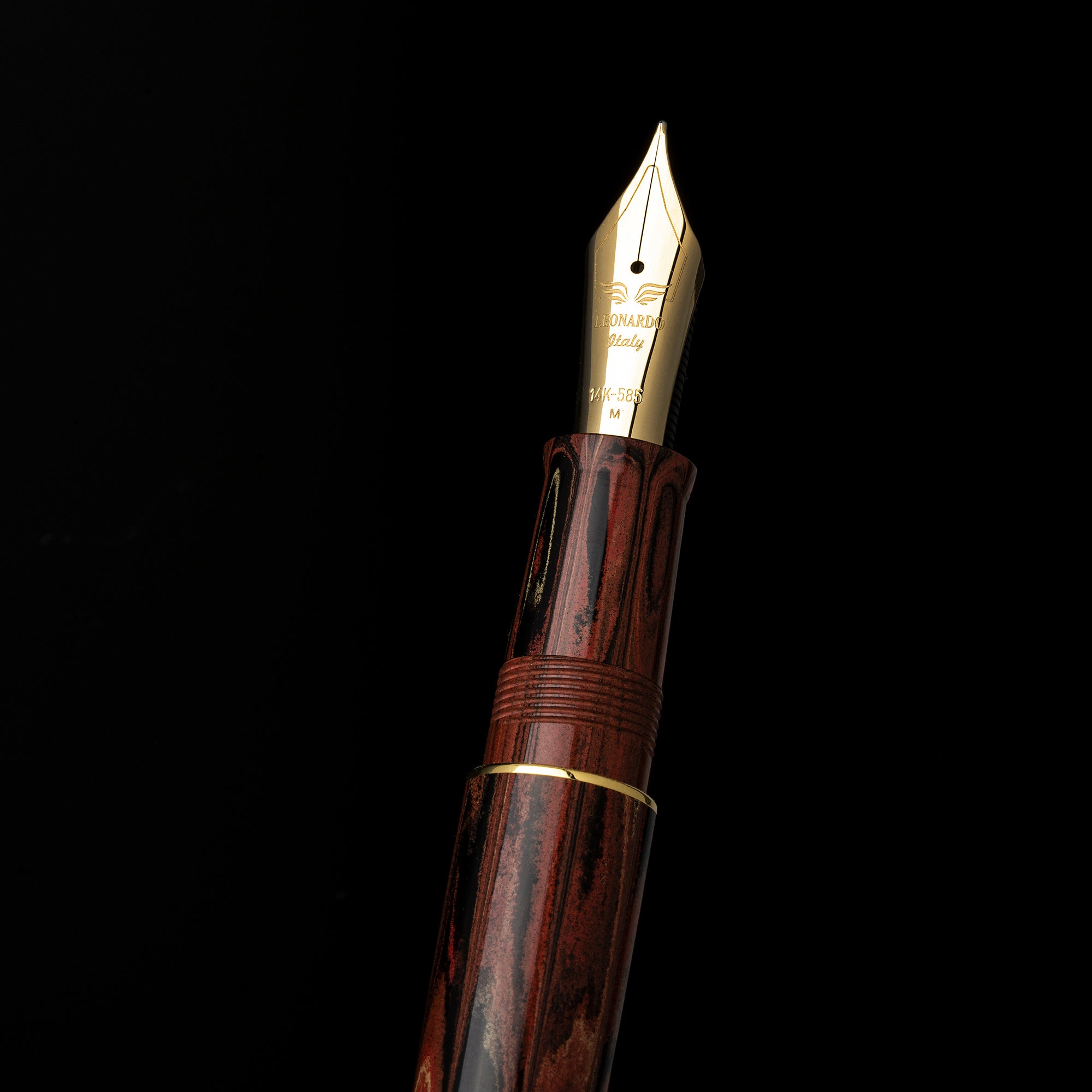 leonardo-officina-italiana-audace-pompei-stilografica-ebanite-pennino-oro-monste image 5