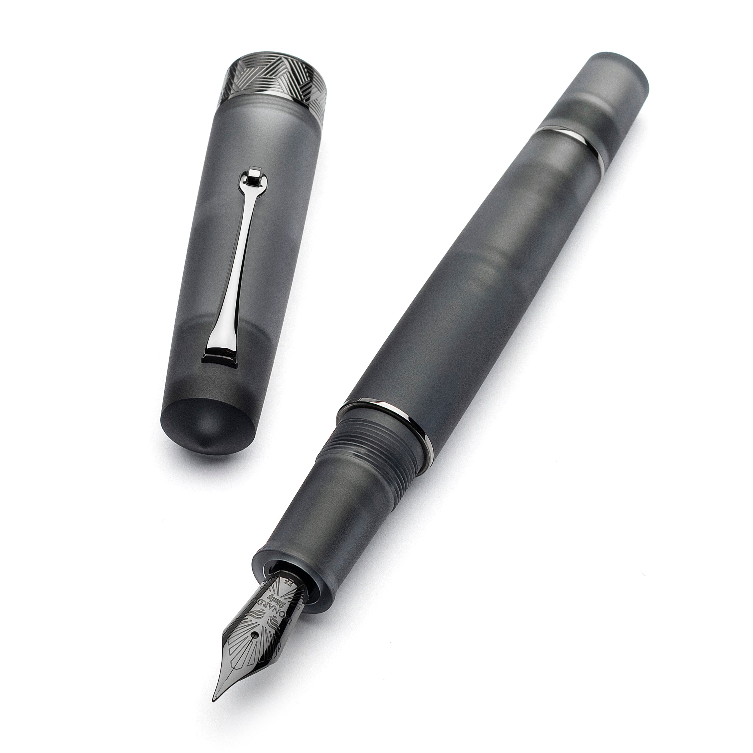 leonardo-officina-italiana-pura-grey-stilografica-grigio-satinato-pennino-acciai image 2