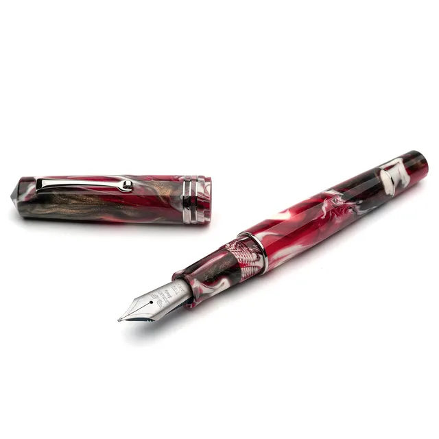 leonardo-officina-italiana-momento-zero-grande-cherry-koi-penna-stilografica-pen image 1