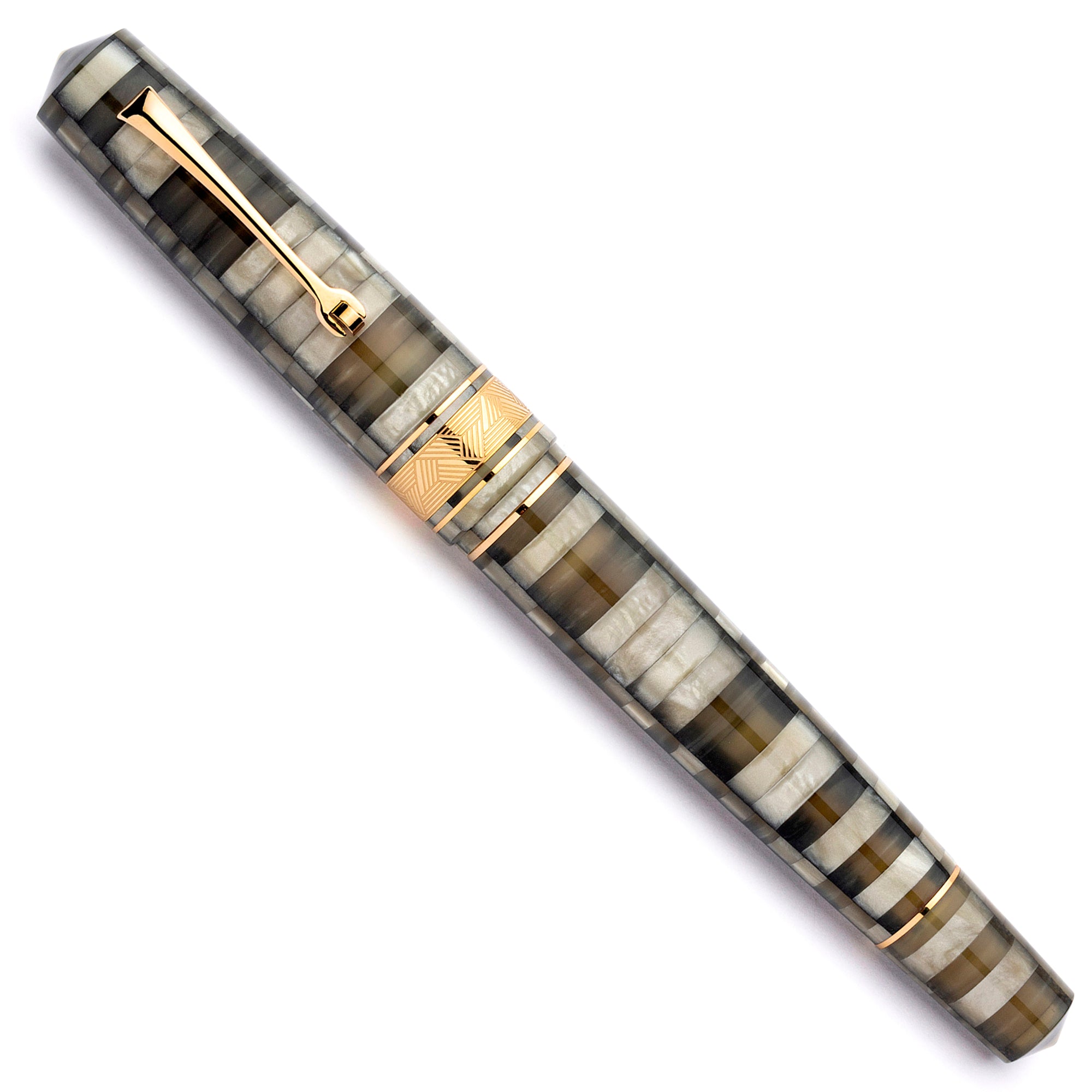 leonardo-mzg-mosaico-sand-penna-stilografica-pennino-oro-14kt image 3