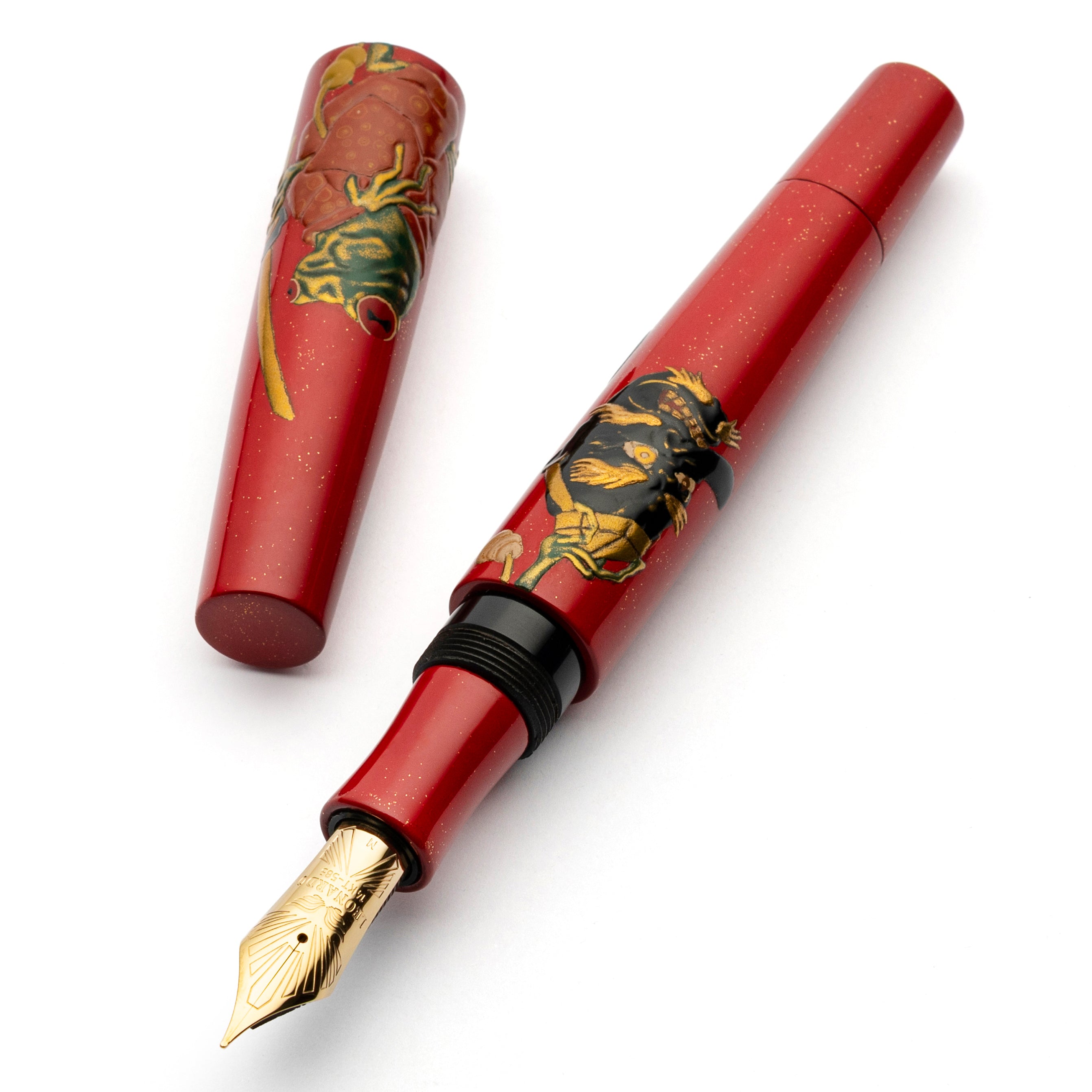 leonardo-officina-italiana-essenza-penna-stilografica-taka-maki-e-rossa-oni-e-ra image 2