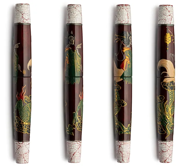 leonardo-officina-italiana-essenza-inari-okami-e-drago-taka-maki-e-penna-stilogr image 1