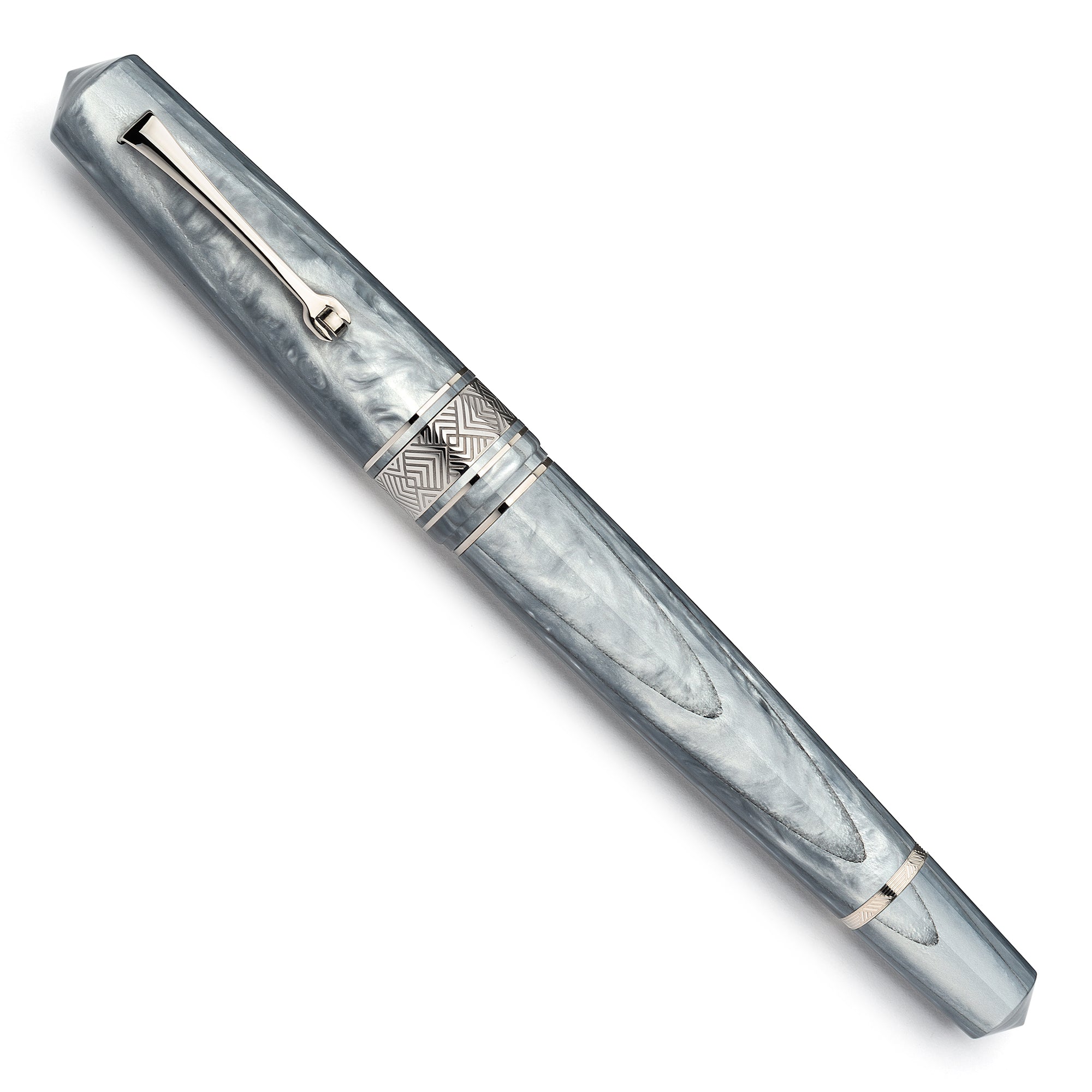 leonardo-officina-italiana-momento-zero-grande-grey-cuspide-penna-stilografica-e image 2