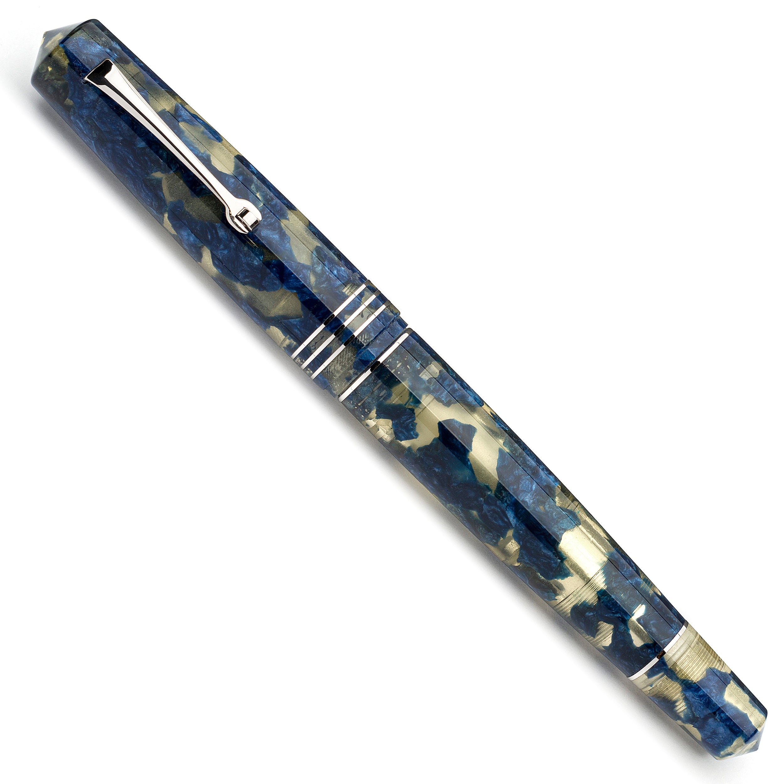 leonardo-officina-italiana-momento-zero-grande-penna-stilografica-celluloide-blu image 2