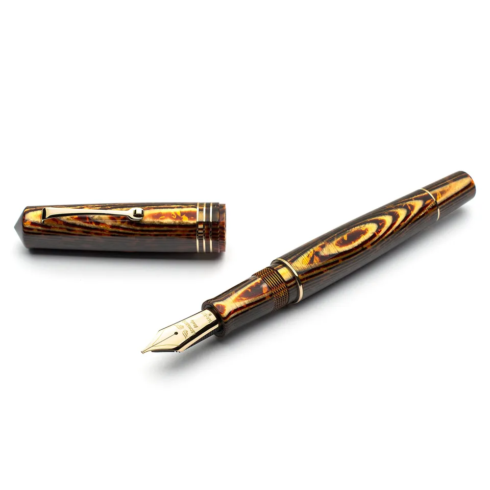 leonardo-officina-italiana-momento-zero-grande-arco-bronze-penna-stilografica-in image 1