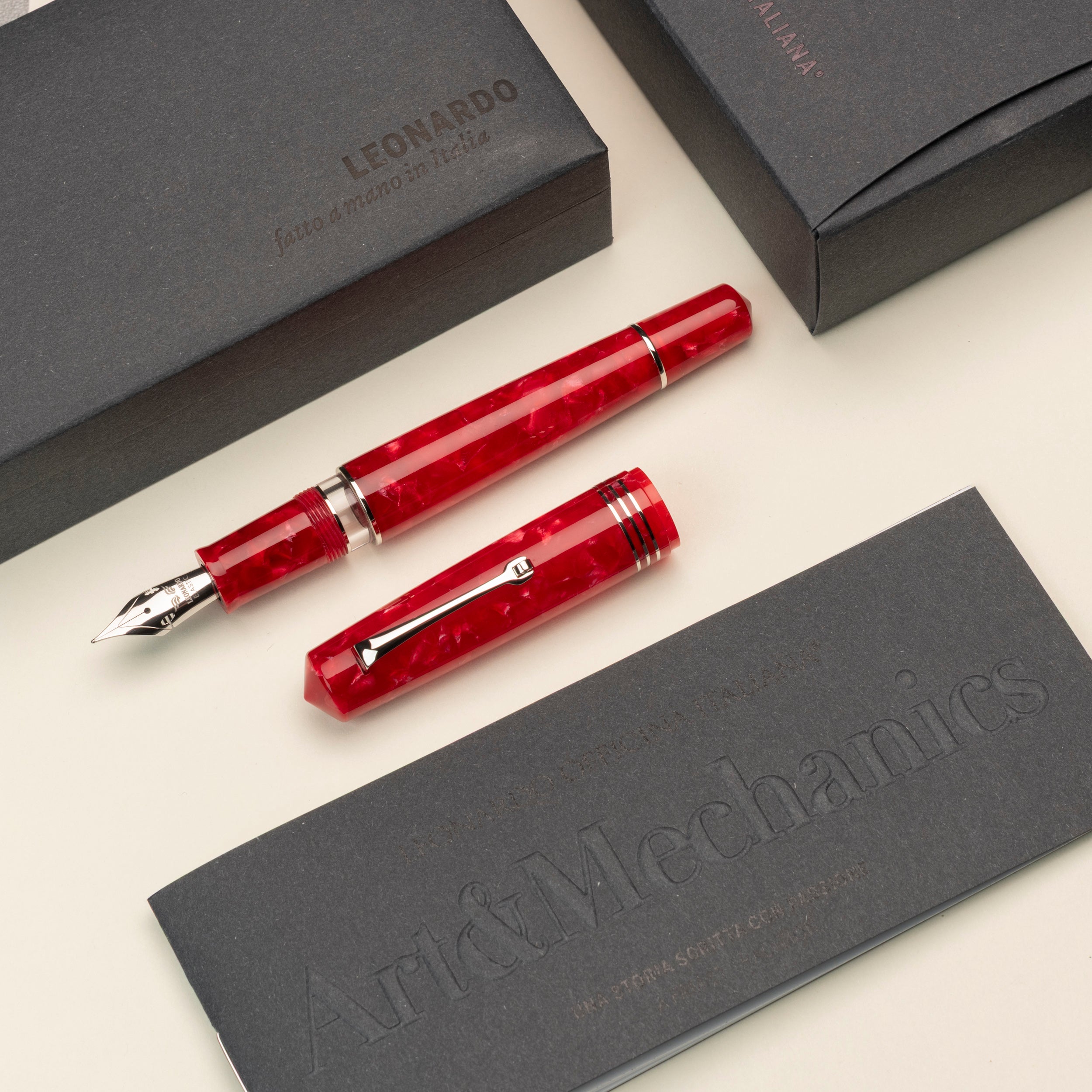 leonardo-officina-italiana-momento-zero-grande-2-0-marmo-rosso-penna-stilografic image 2