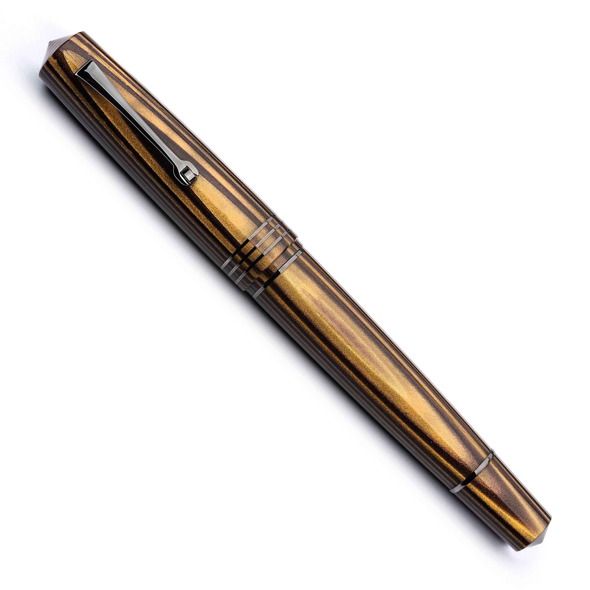 leonardo-officina-italiana-momento-zero-grande-2-0-arco-marrone-oro-stilografica image 2
