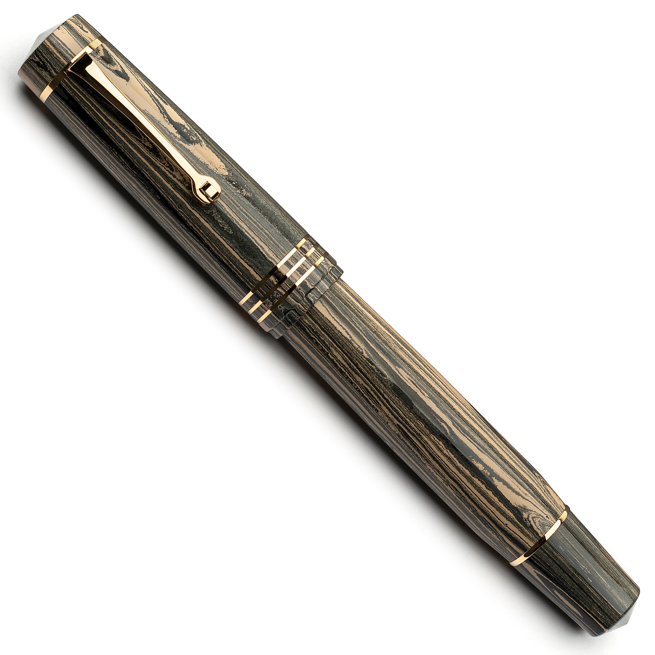 leonardo-officina-italiana-audace-sand-ebanite-penna-stilografica-pennino-oro-la image 3