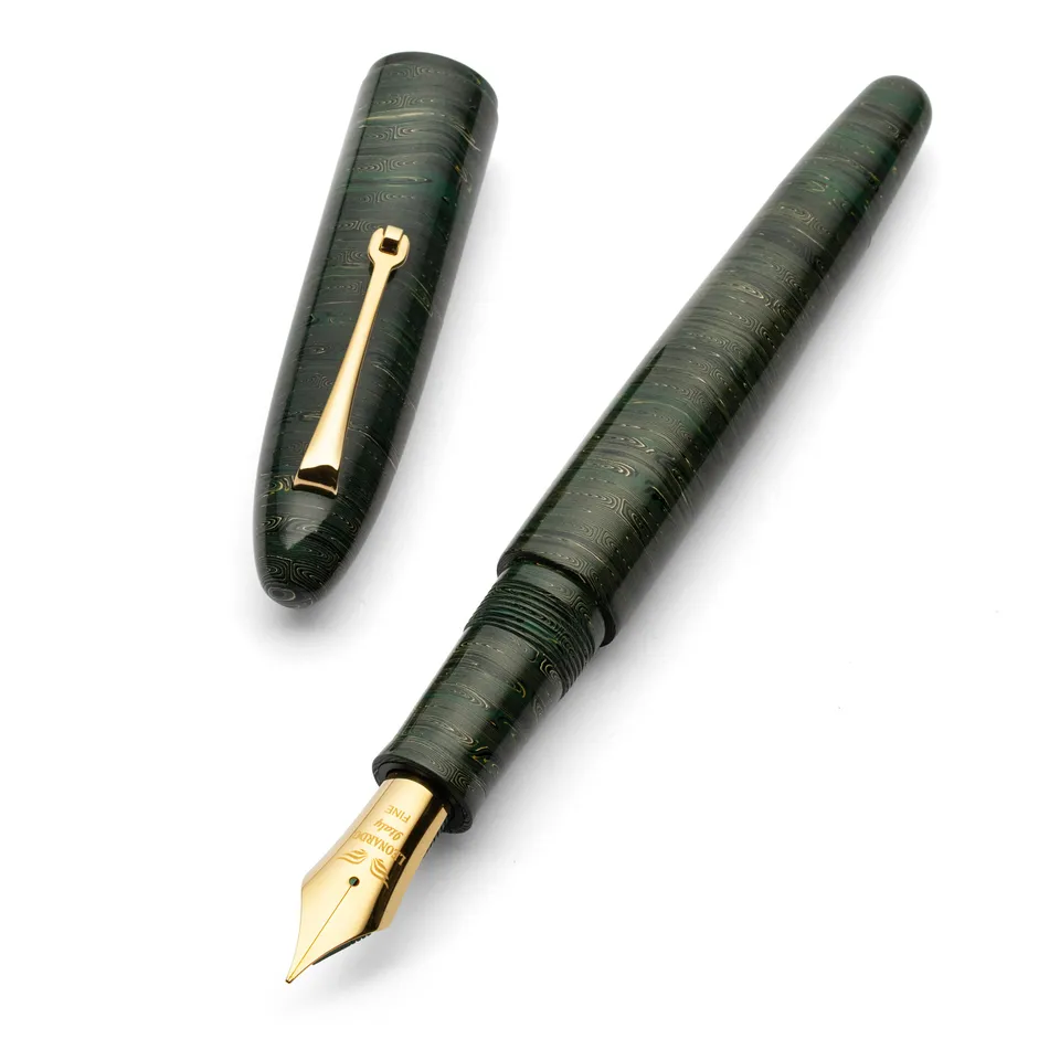 leonardo-officina-italiana-momento-zero-grande-cigar-penna-stilografica-in-ebani image 1