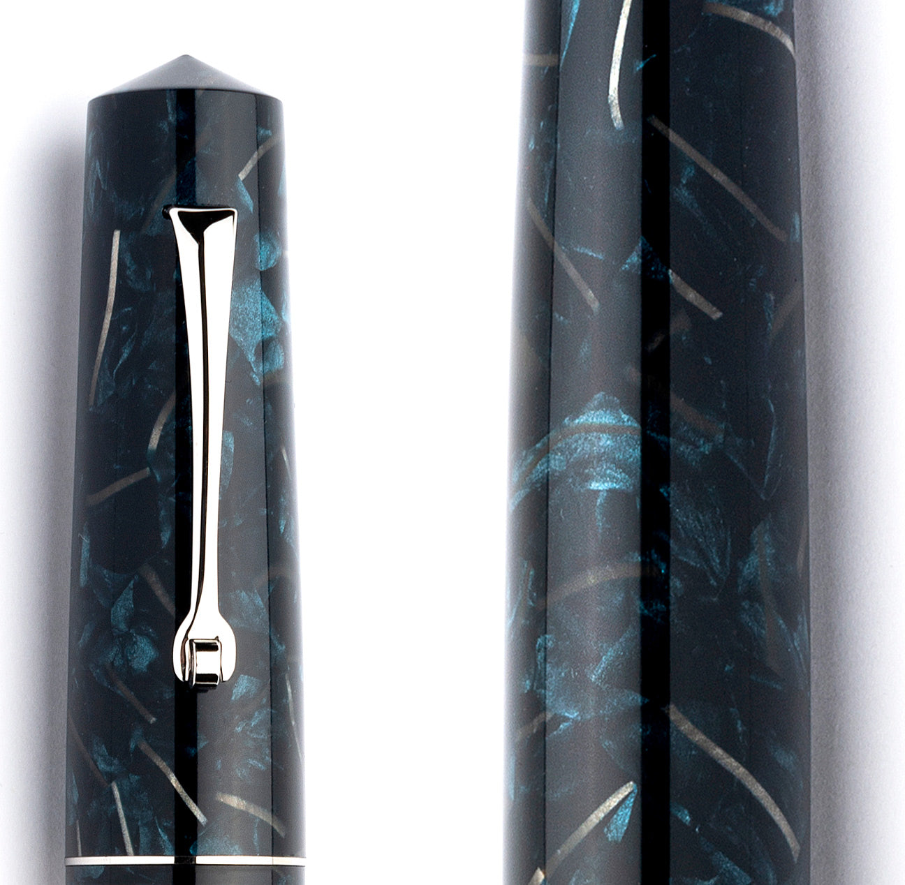 leonardo-officina-italiana-momento-zero-grande-celluloide-marezzato-blu-smeraldo image 3