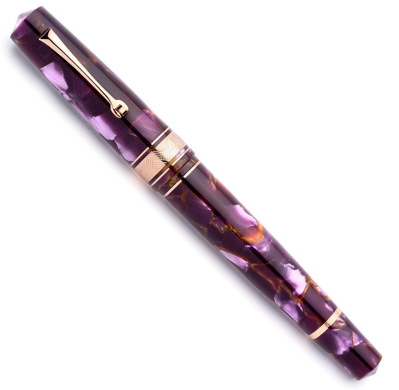 leonardo-officina-italiana-momento-zero-grande-celluloide-marmorizzato-viola-sti image 2