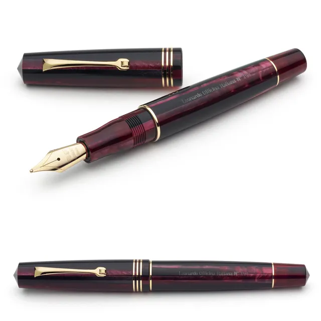 leonardo-officina-italiana-momento-zero-prugna-penna-stilografica-pennino-acciai image 1
