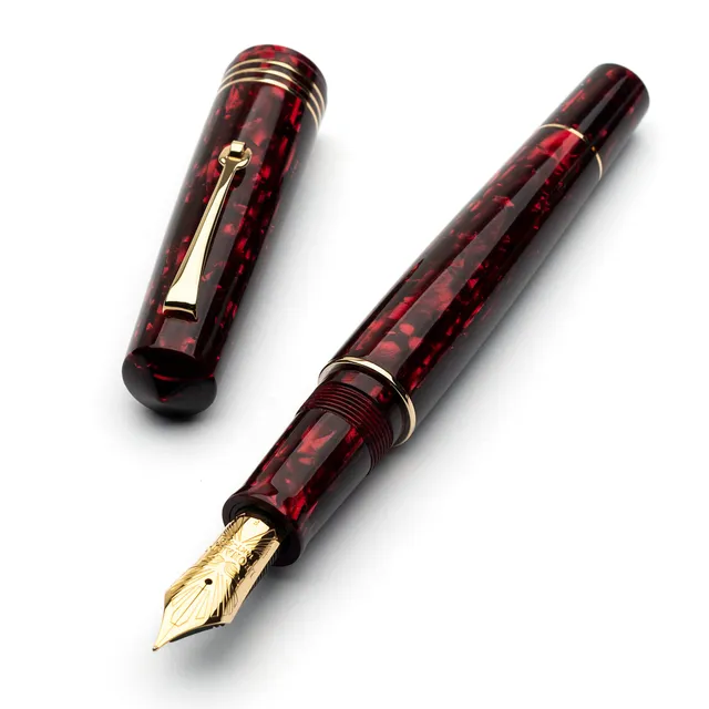 leonardo-officina-italiana-momento-zero-grande-mzg-celluloide-rossa-penna-stilog image 1
