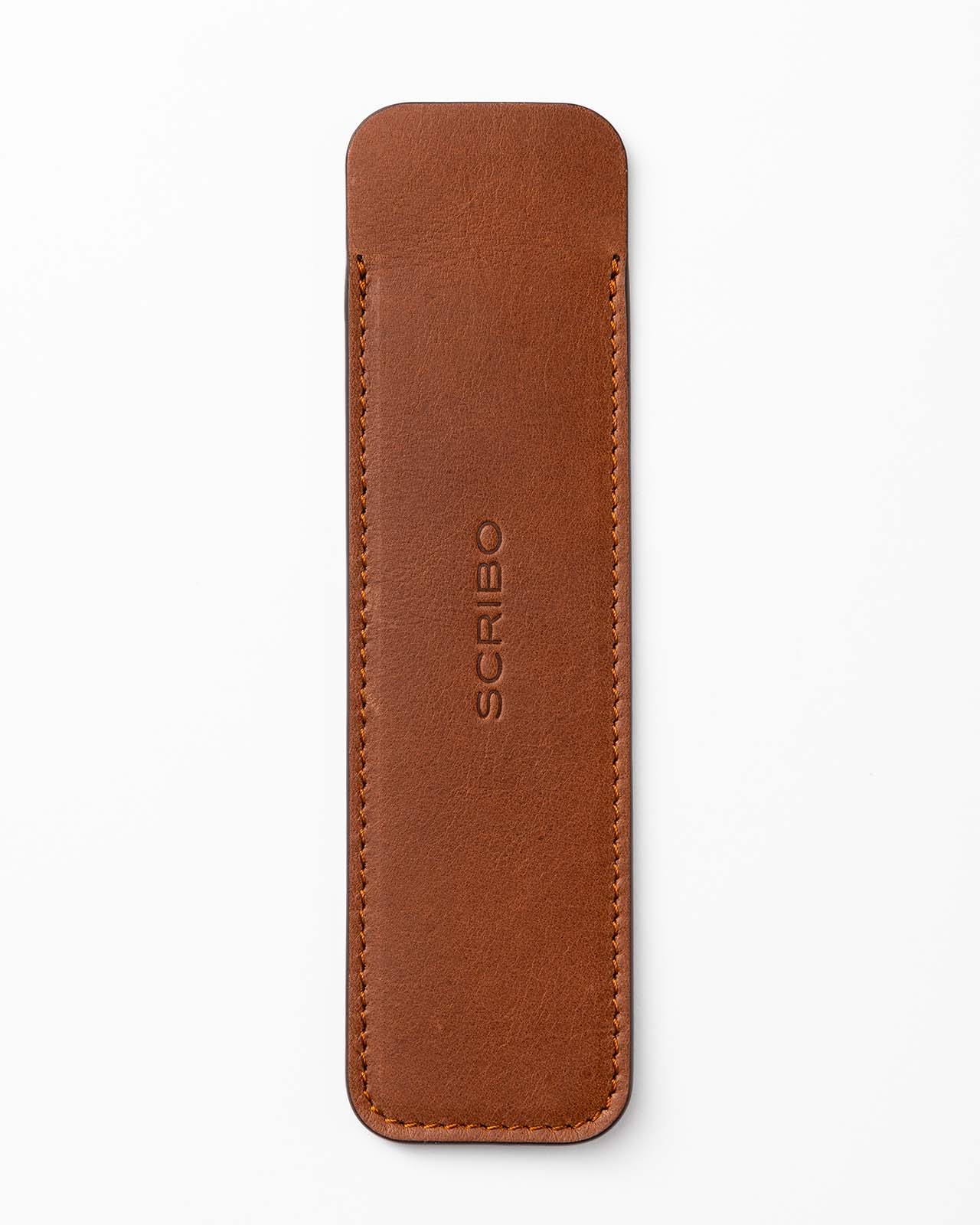 scribo-astuzen-classico-seppia-pochette-in-pelle-porta-penne image 1
